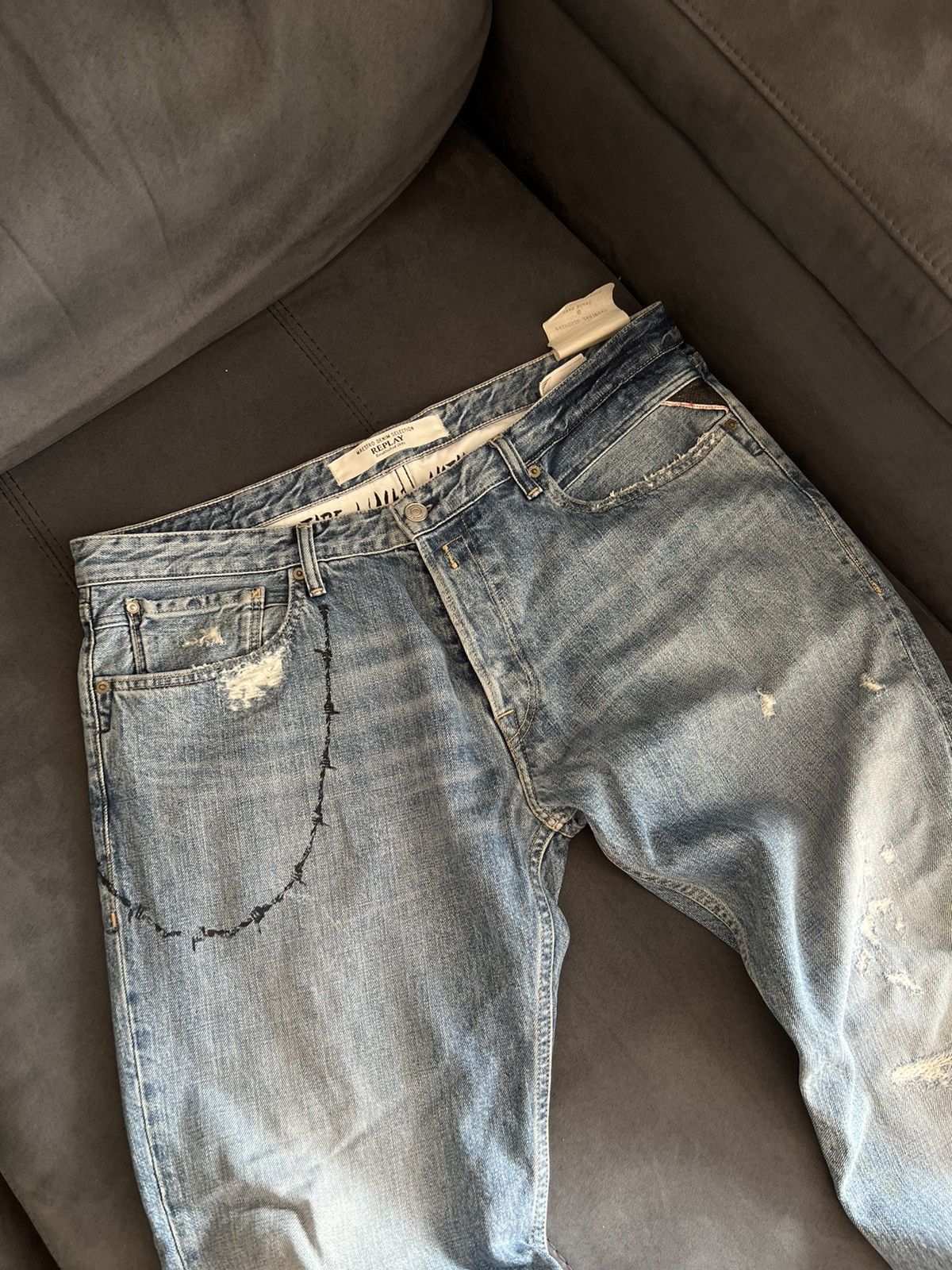 Replay Replay denim jeans pants Size US 36 / EU 52 - 6 Thumbnail