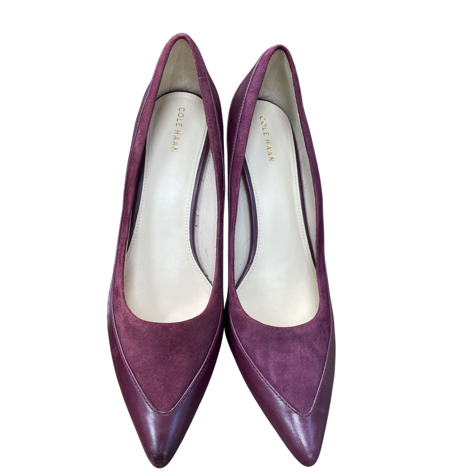 Cole Haan Cole Haan Womens Burgundy Leather Suede 4" Heels Size 9. 5B Size US 9.5 / IT 39.5 - 14 Thumbnail