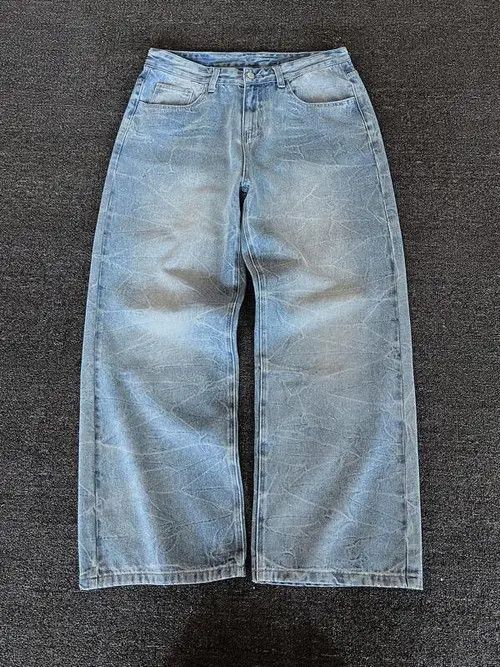 Jean RETRO VINTAGE Y2K baggy jeans washed Size US 32 / EU 48 - 1 Thumbnail
