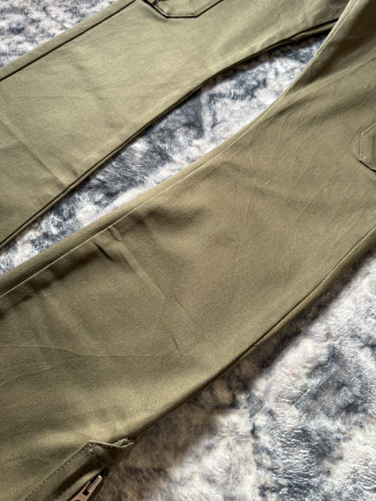 Hysteric Glamour × Japanese Brand Loaded Live Evil Flared Zip Up Ankle Cargo Pants Japan Made Size US 30 / EU 46 - 5 Thumbnail