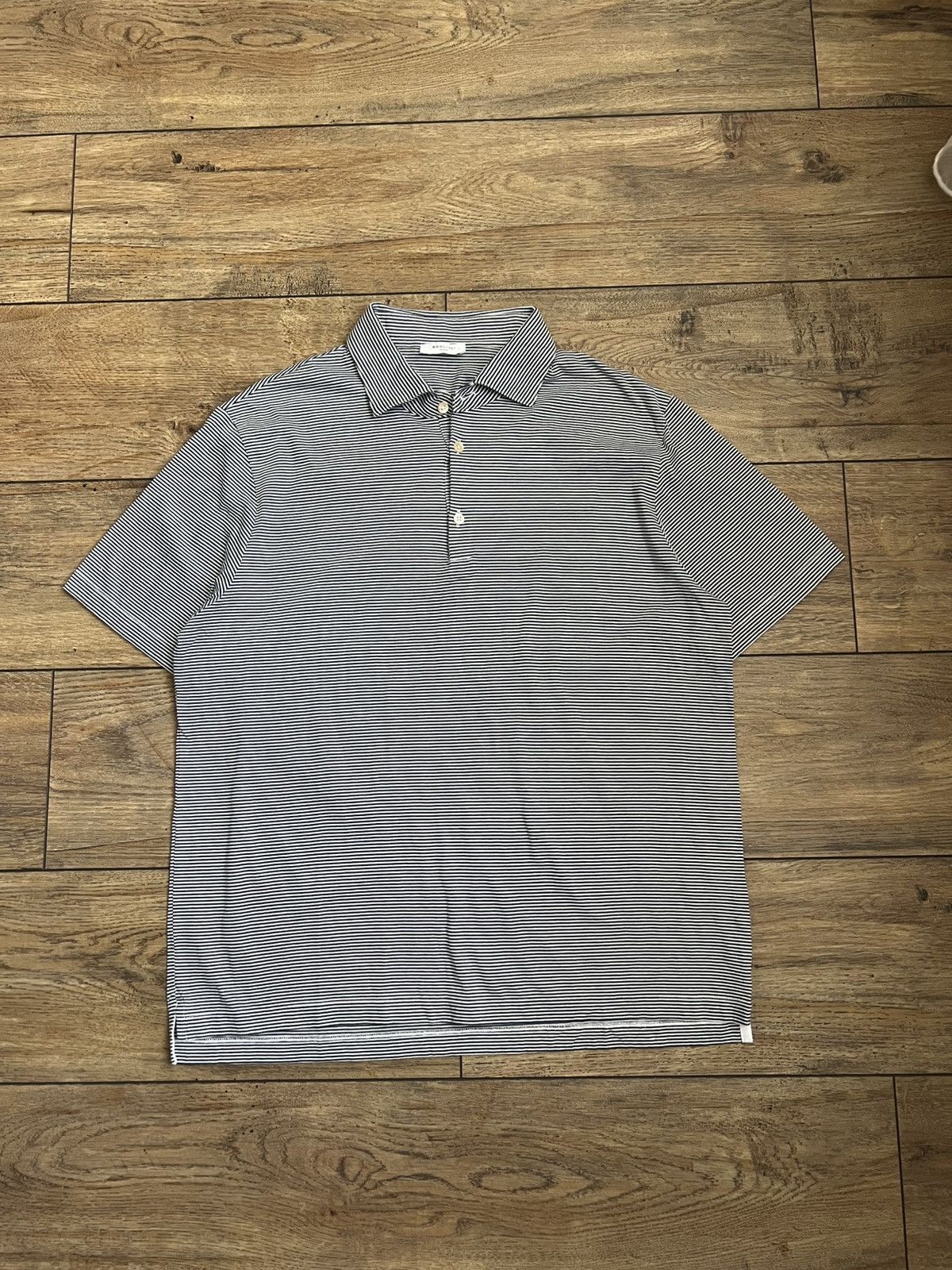 Boglioli Boglioli Striped Cotton Polo Shirt Size US XL / EU 56 / 4 - 1 Thumbnail
