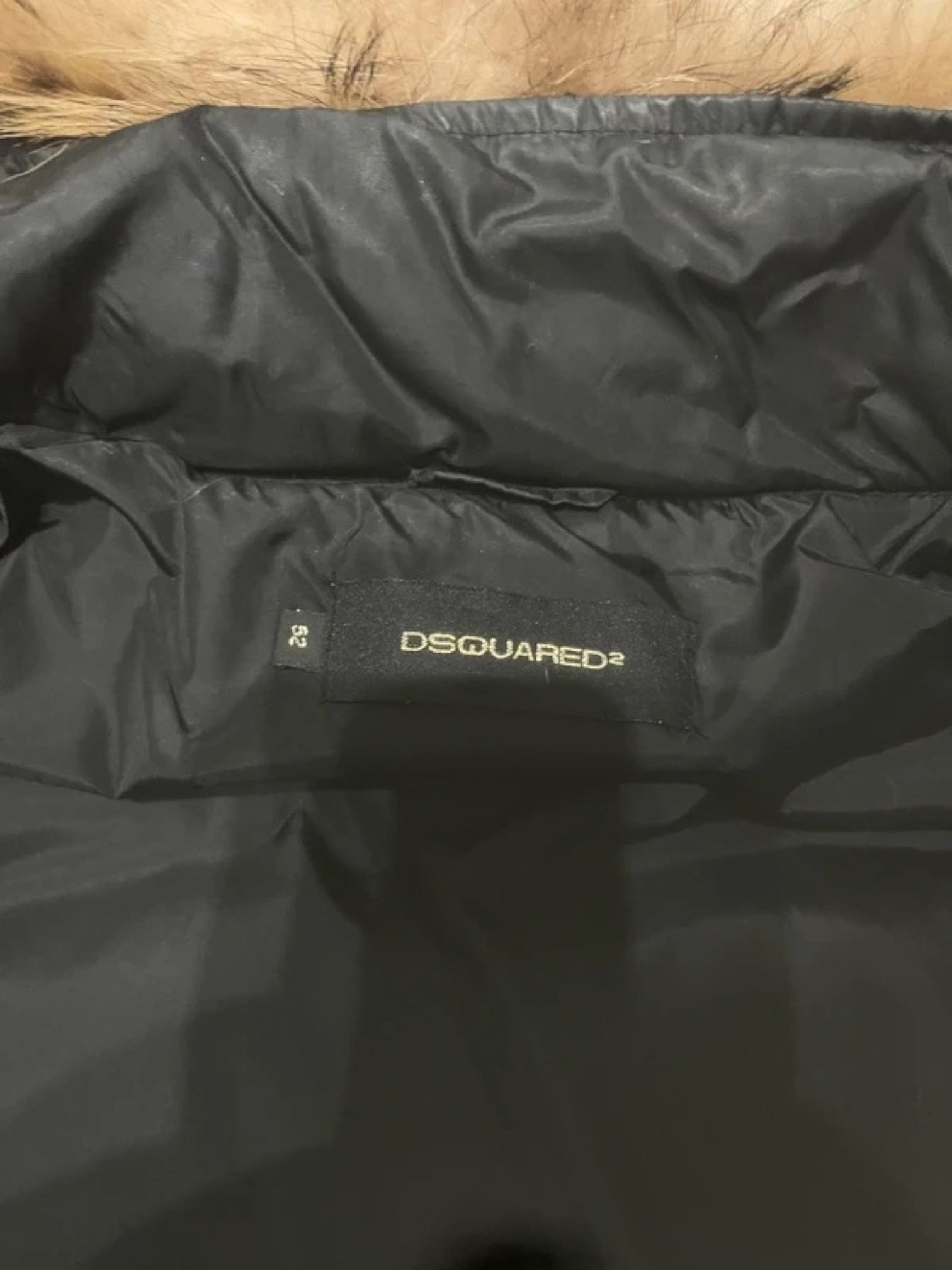 Dsquared2 Dsquared² Black Down Jacket w/ Murmasky Fur c. 2000s Size US XL / EU 56 / 4 - 6 Thumbnail