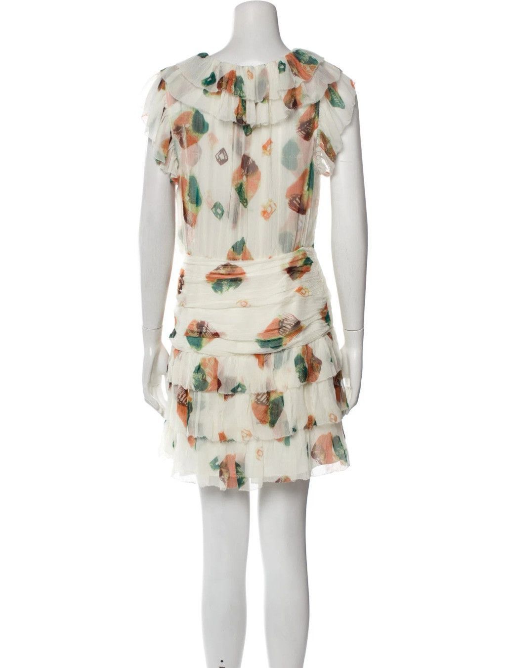 Ulla Johnson Ulla Johnson Zina Mini Dress Size Medium 100% Silk Floral Size M / US 6-8 / IT 42-44 - 2 Thumbnail