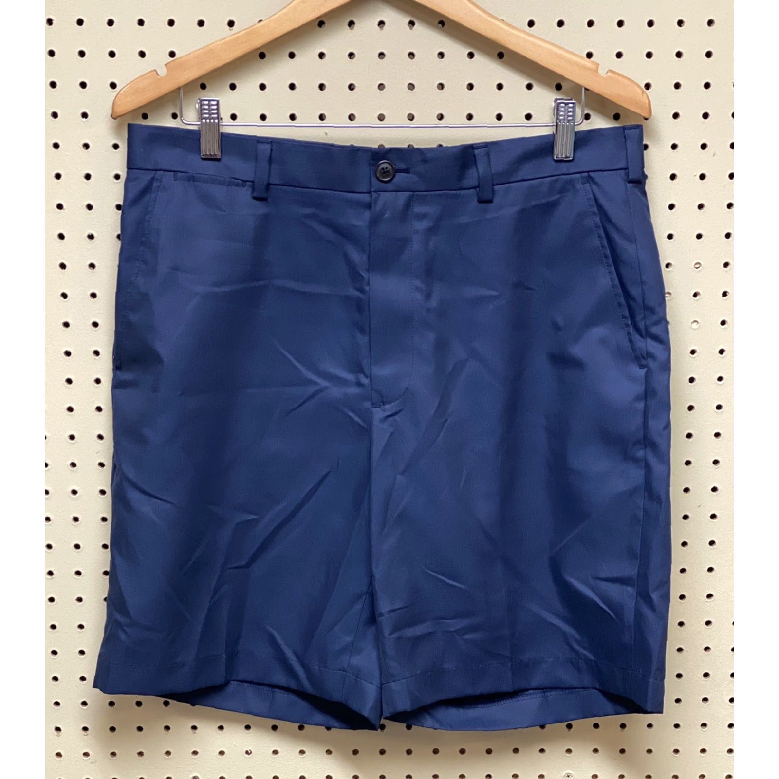 Brooks Brothers Brooks Brothers Shorts Navy Blue 34” Flat Front Regular Classic Men Casual Vacation Cruise Wear Pockets Belt Loops Zip Size US 34 / EU 50 - 2 Thumbnail