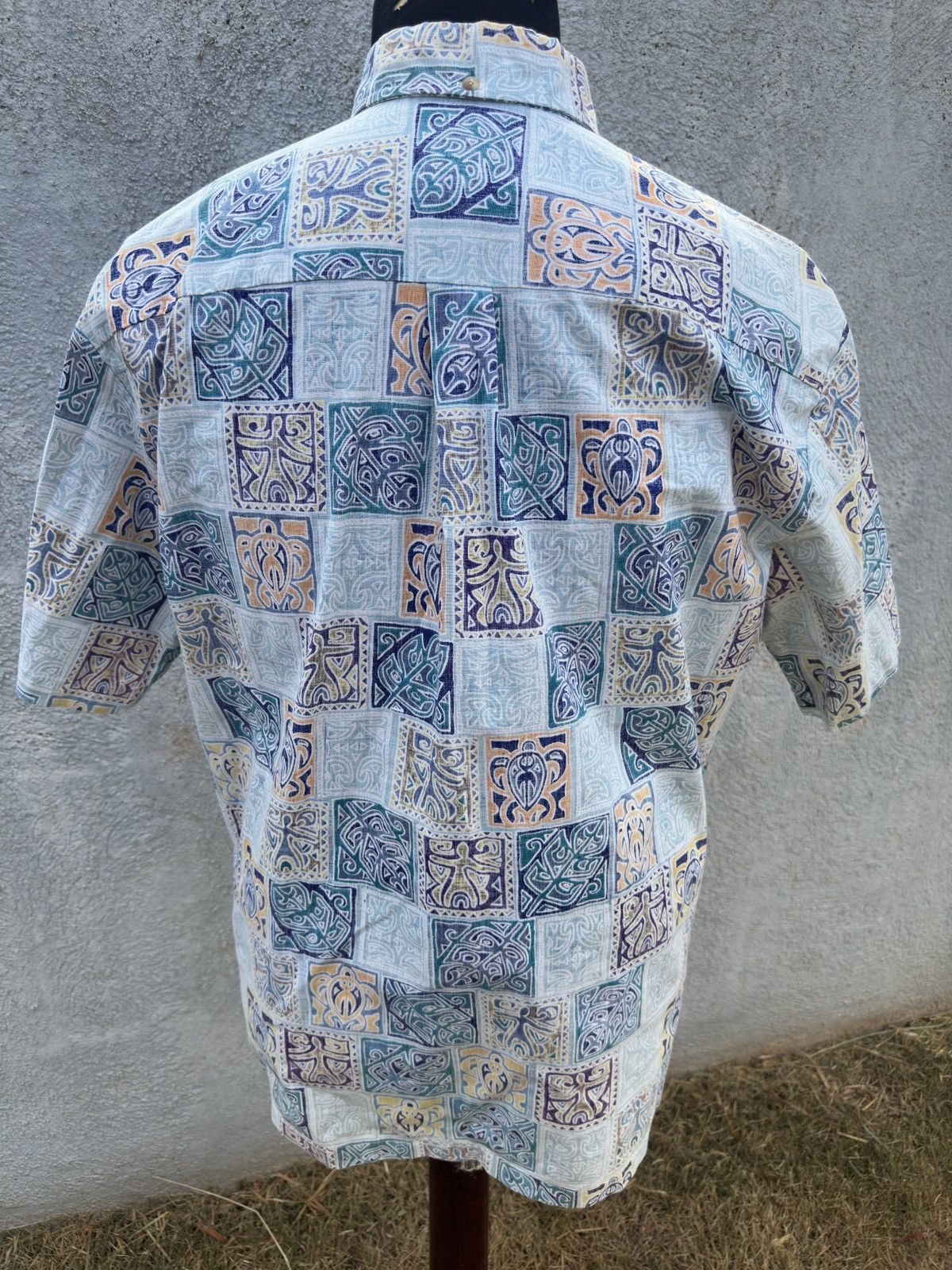 Other PreOwned Kahala Hawaiian Print Blue 3/4 Button Men's Large Size US L / EU 52-54 / 3 - 2 Thumbnail