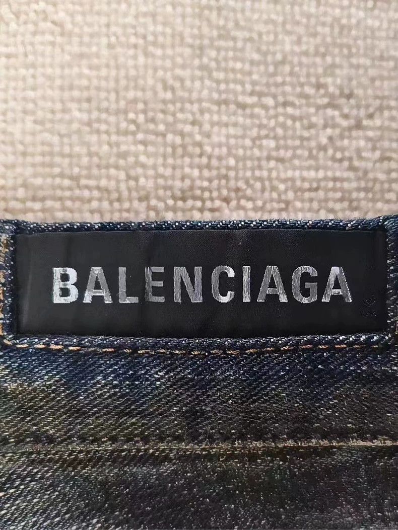 Balenciaga Balenciaga Graffiti Hand-painted Denim Pants-2507 Size US 30 / EU 46 - 3 Thumbnail