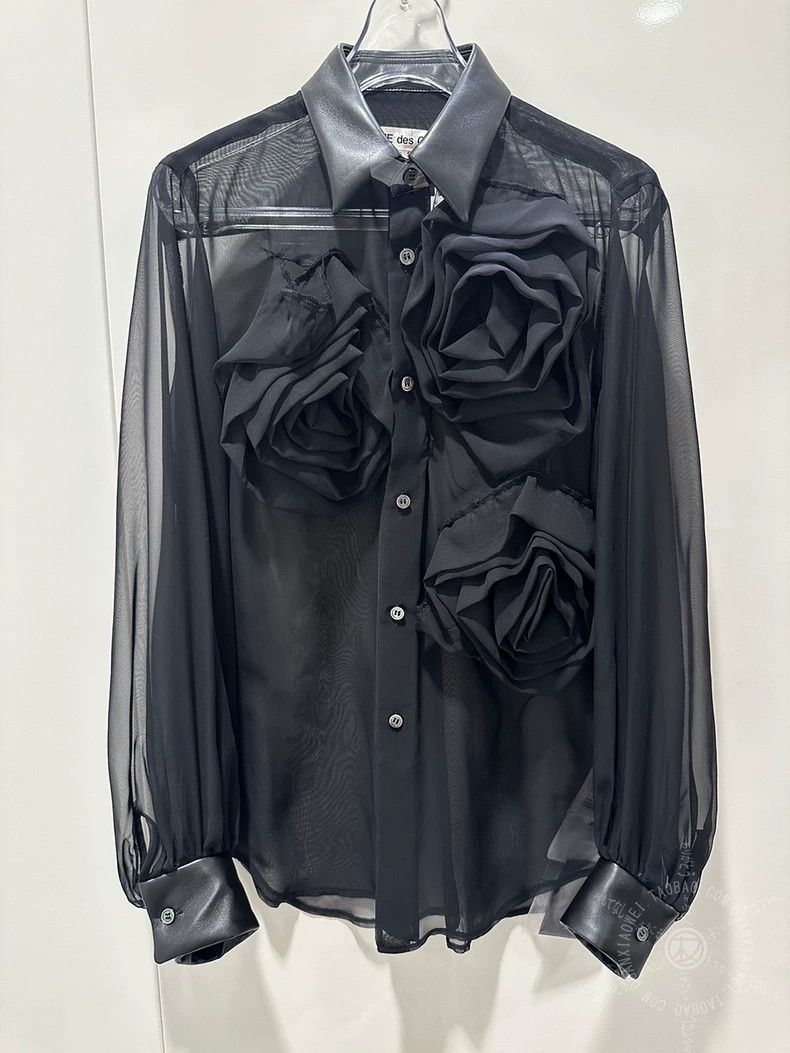 Comme des Garcons Comme Des Garcons Rose Patchwork Long Sleeve Shirt for Aut Size S / US 4 / IT 40 - 1 Thumbnail