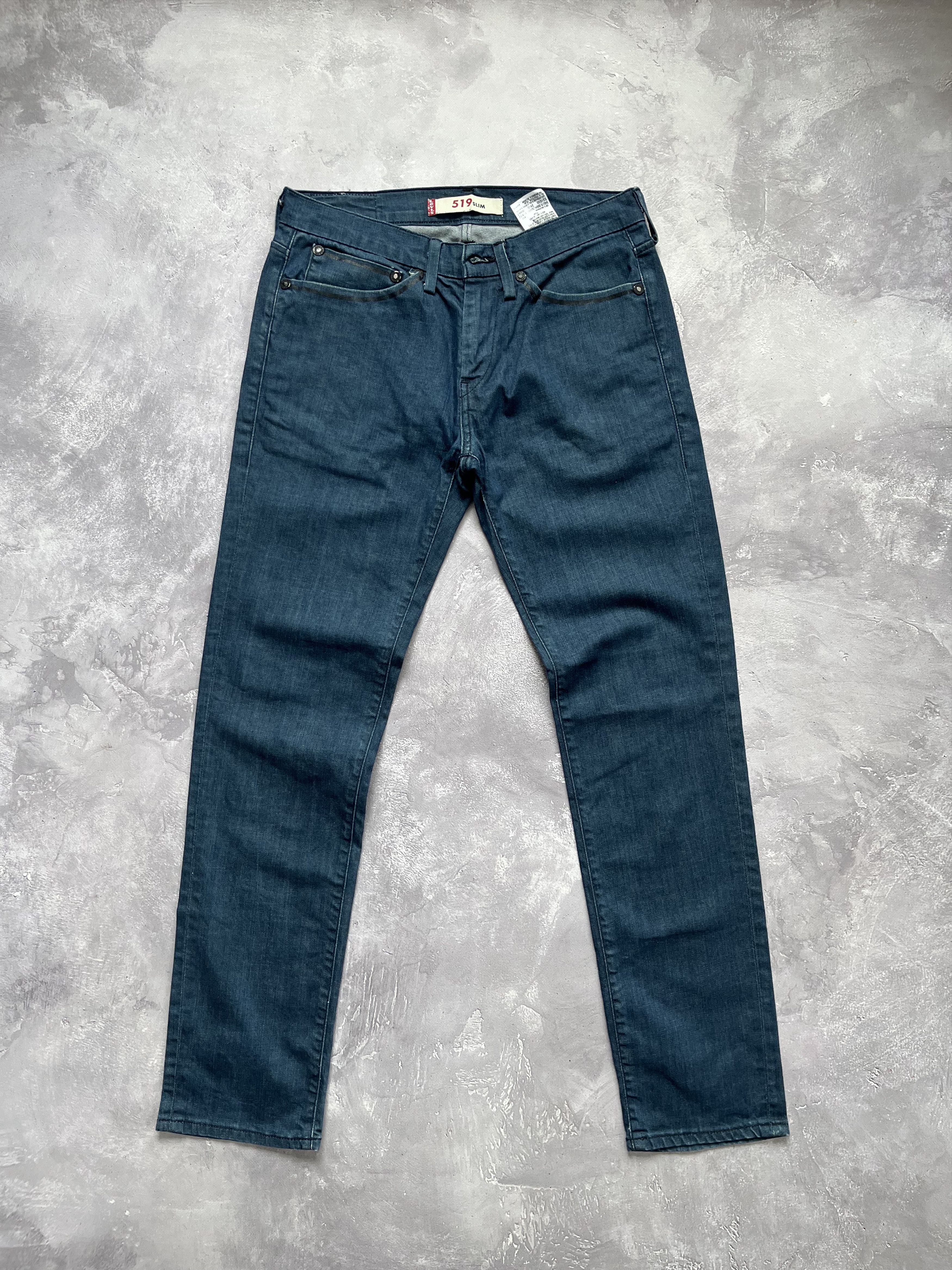 Levi's Vintage Levis 519 White Tab Blue Pants Denim Tag Slim Fit Size US 31 - 2 Thumbnail
