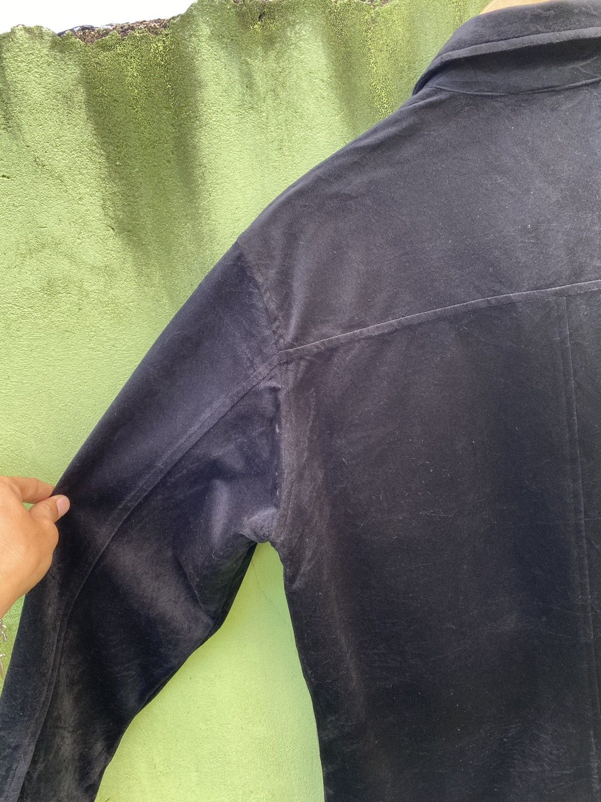 Japanese Brand Holiday in Tokyo Wool Blend Jacket Black/Grey Textured Panel Size US XL / EU 56 / 4 - 12 Thumbnail
