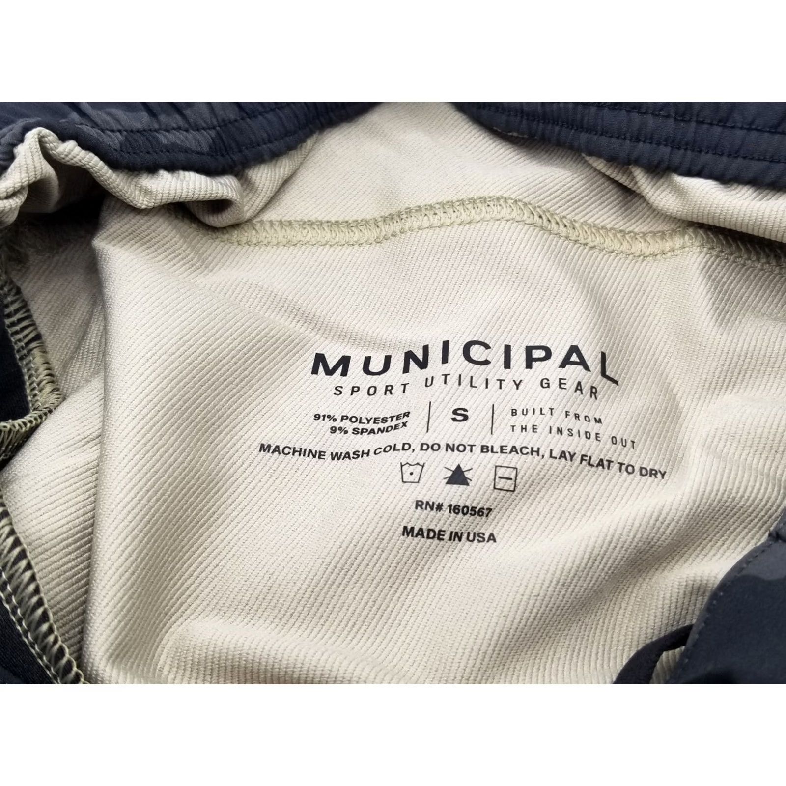 Vintage Municipal Men's Training Shorts Size S Tan Stretch Activewear Sports Size US 29 - 4 Thumbnail