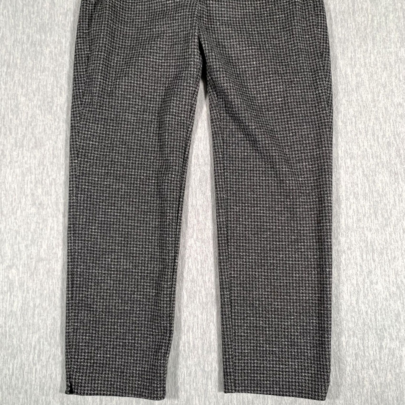 Banana Republic Banana Republic Pants Womens 10 Gray Check Straight Leg Lined Stretch Dressy Size 32" / US 10 / IT 46 - 3 Thumbnail