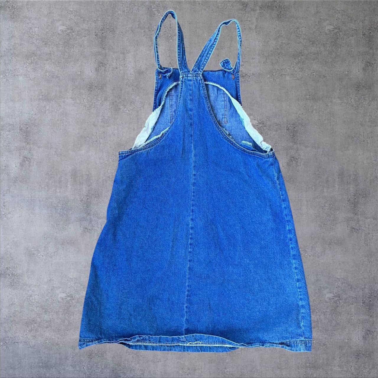 Vintage 1990s Vintage Denim Dress Size M / US 6-8 / IT 42-44 - 2 Thumbnail