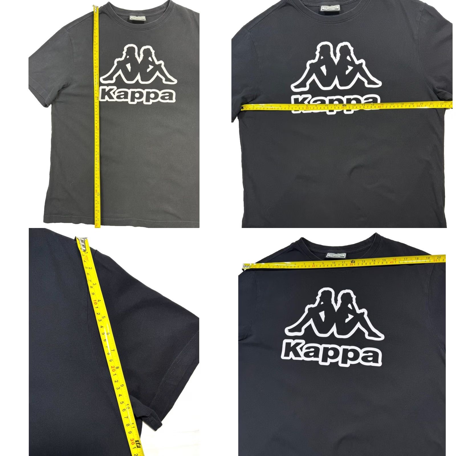 Kappa Kappa Black Logo T-Shirt Men XL Crewneck Short Sleeve Size US XL / EU 56 / 4 - 8 Thumbnail