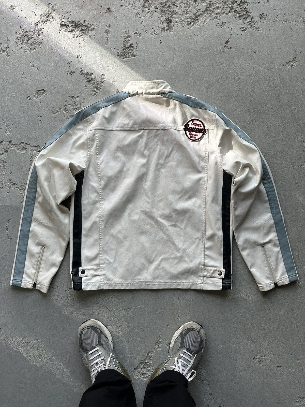 Vintage Vintage NASCAR Racing Leather Jacket Size US L / EU 52-54 / 3 - 2 Thumbnail