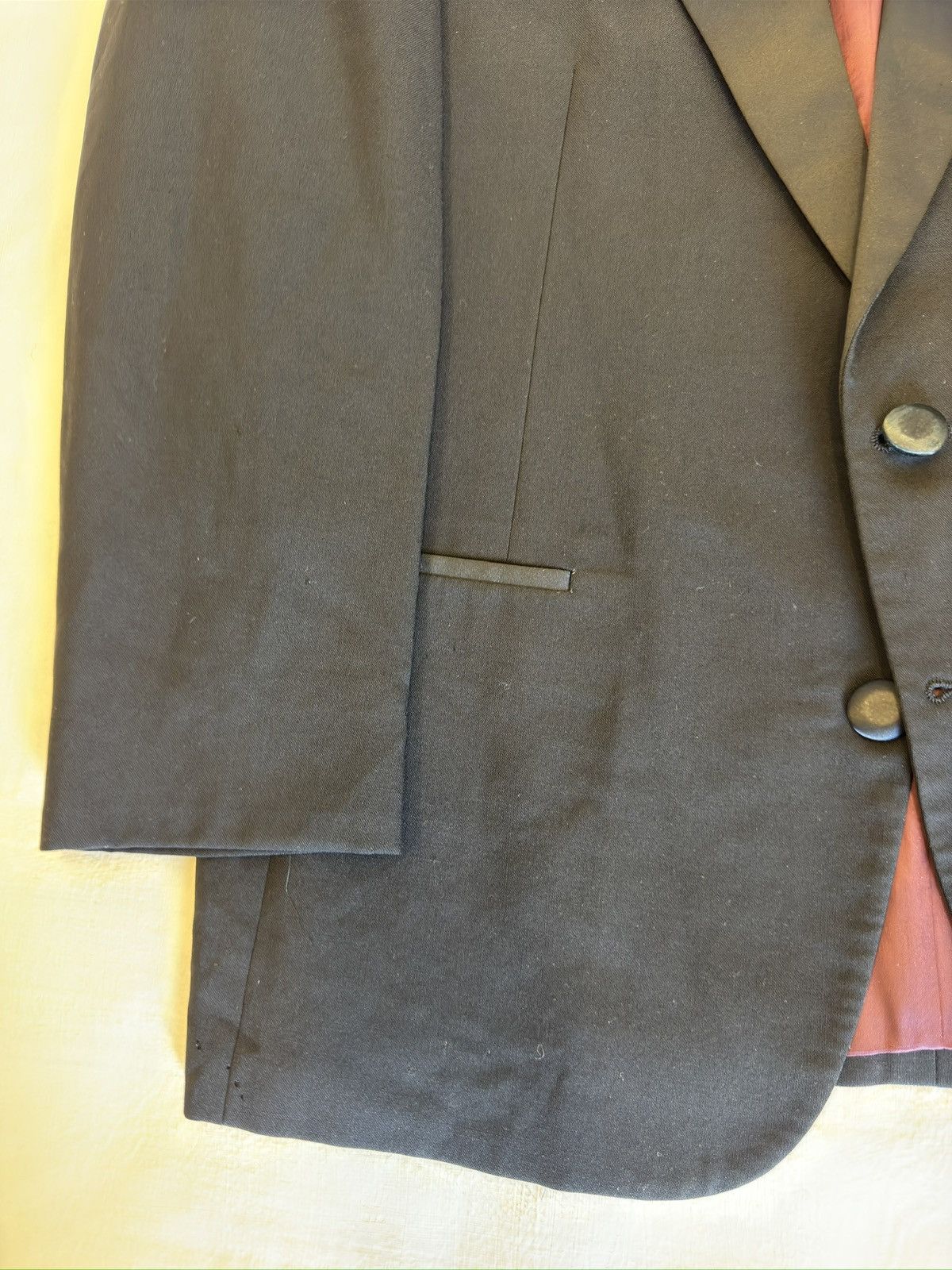 Chaps Ralph Lauren × Vintage CHAPS By RALPH LAUREN Vintage Peak Lapel Wool Tuxedo Size 42R - 6 Thumbnail