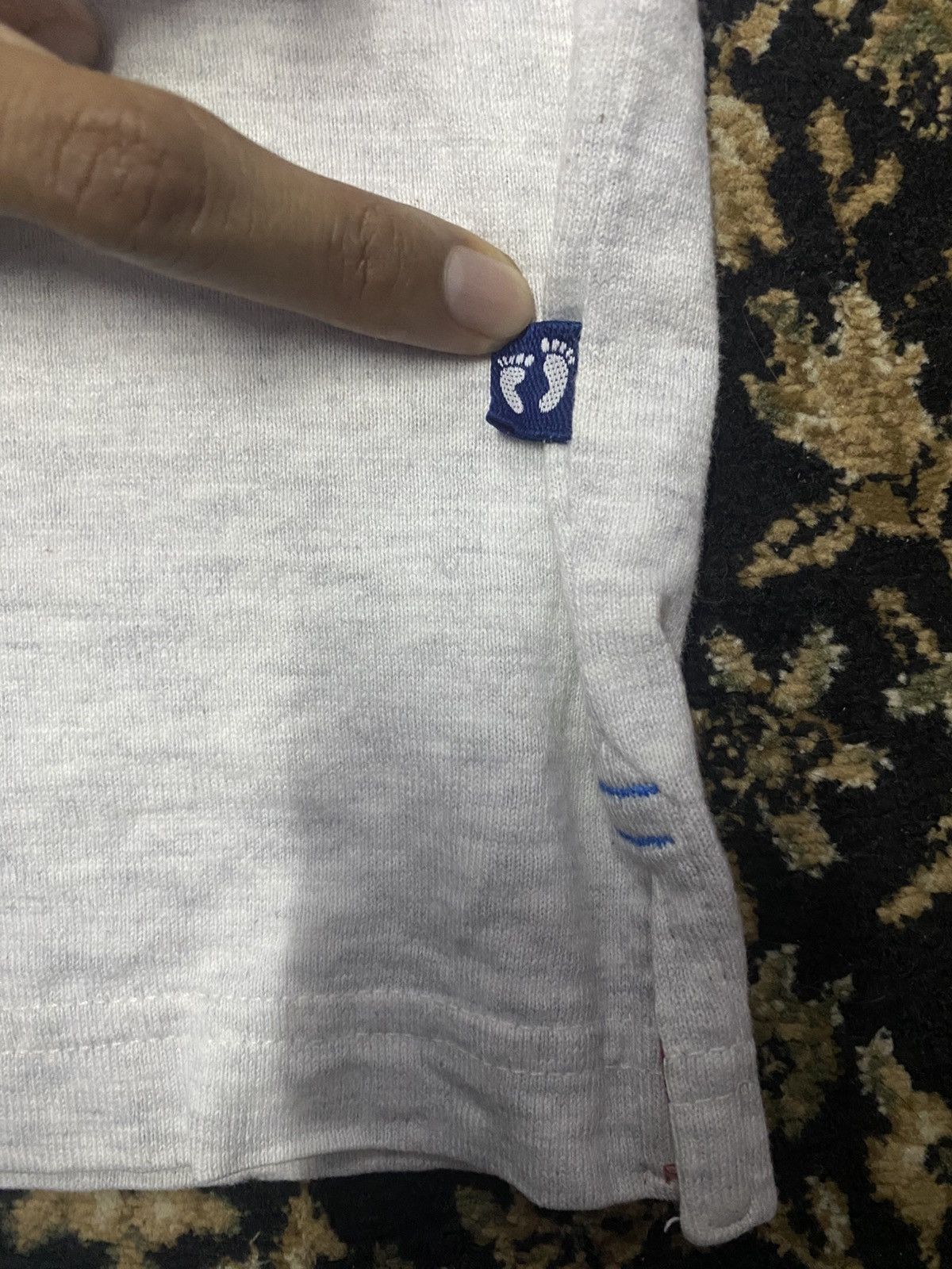 Hang Ten × Vintage Vintage Hang Ten Polo Shirt Blue Label Tag Wooden Button Size US L / EU 52-54 / 3 - 6 Thumbnail