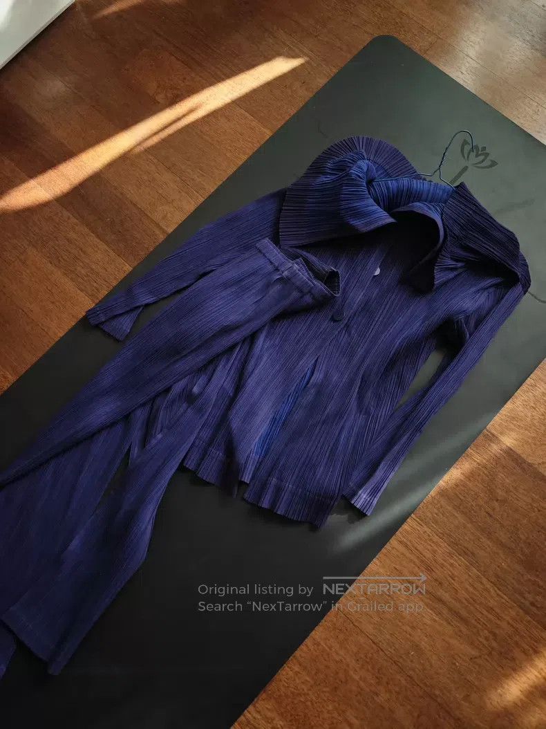 Issey Miyake Issey Miyake Blue Jacket Size L / US 10 / IT 46 - 1 Thumbnail