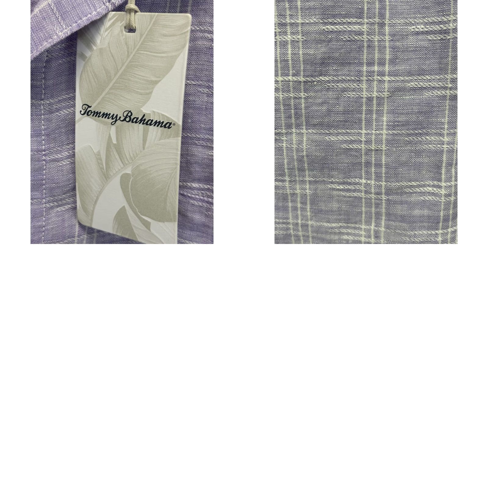 Tommy Bahama Tommy Bahama Linen Button-Up Shirt Men 2XL Purple Long Sleeve Regular Mens Size US XXL / EU 58 / 5 - 8 Thumbnail
