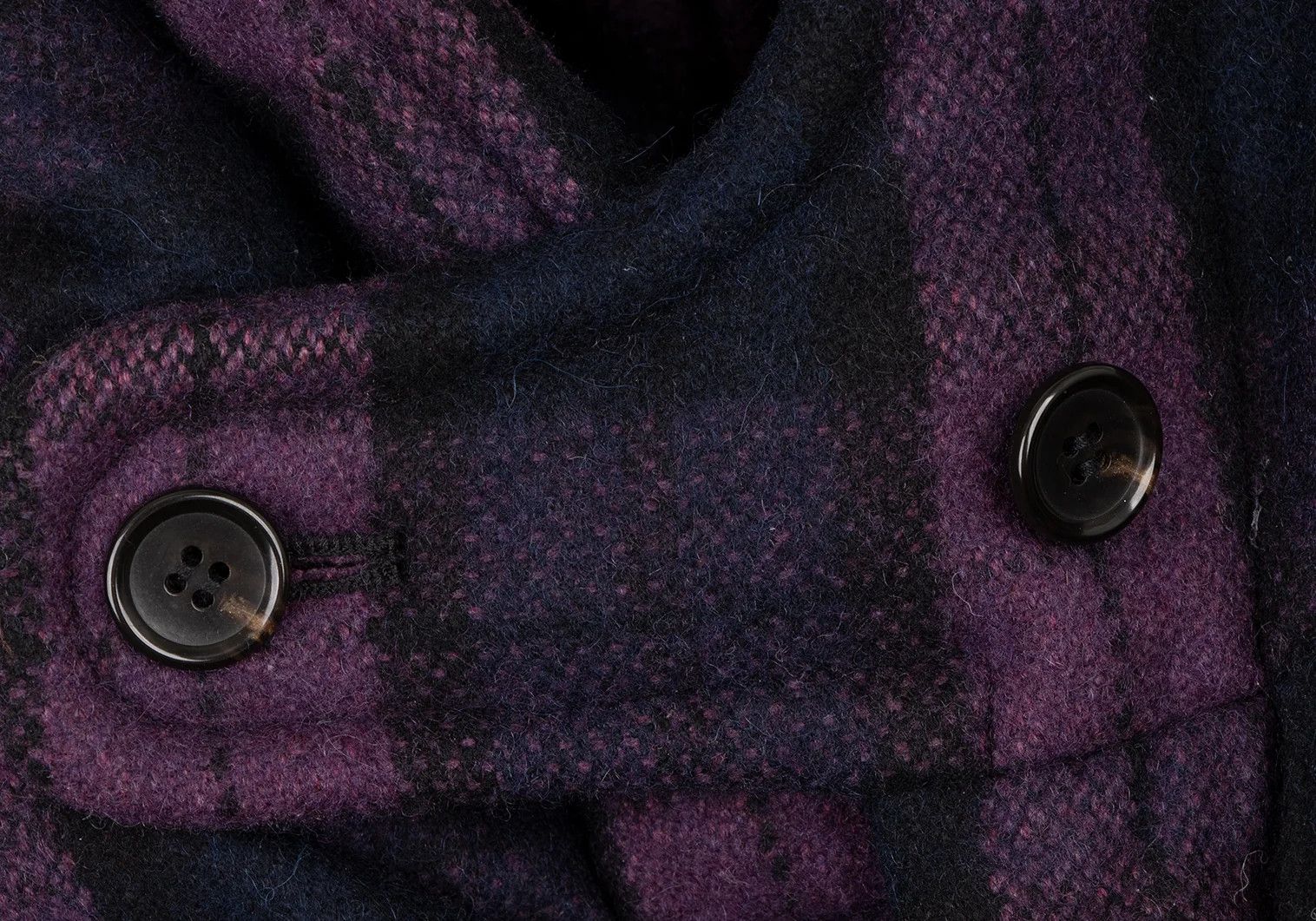Ganryu Check Hooded Down Vest in Purple, Navy, and Green Size US S / EU 44-46 / 1 - 8 Thumbnail