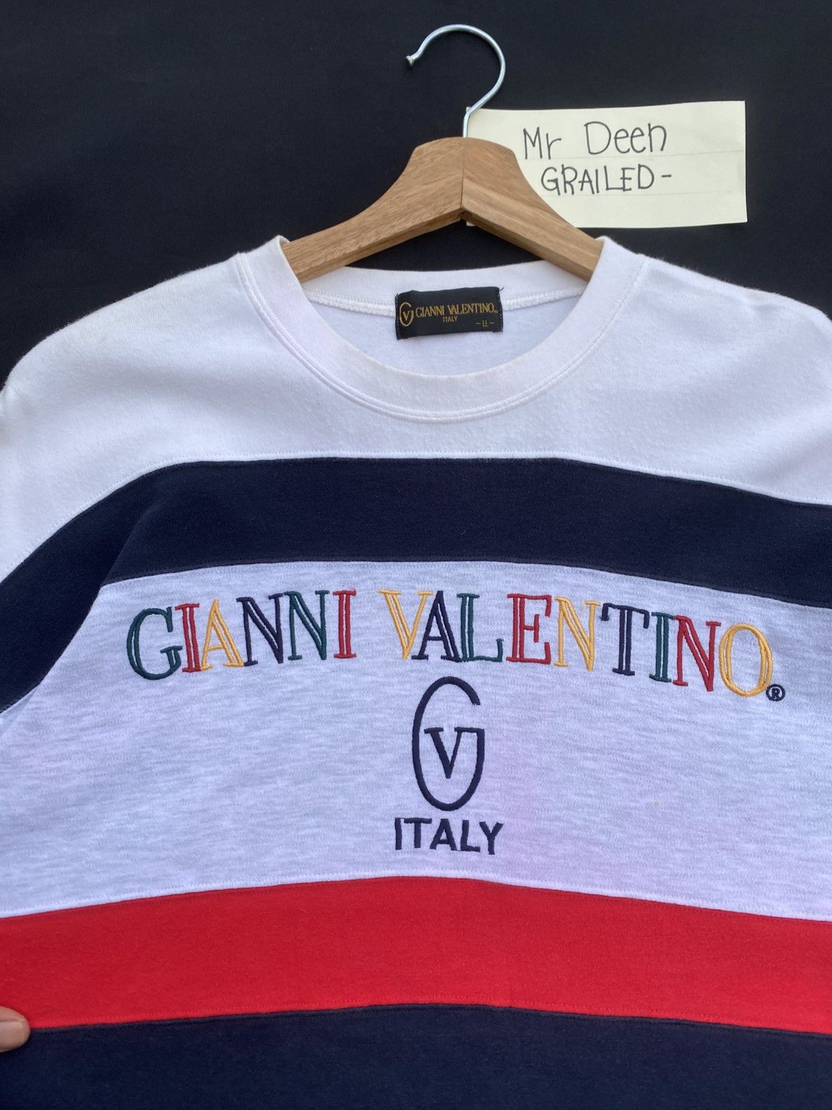 Gianni Valentino Rare Vintage Gianni Valentino Spellout Tshirt Size US L / EU 52-54 / 3 - 1 Thumbnail