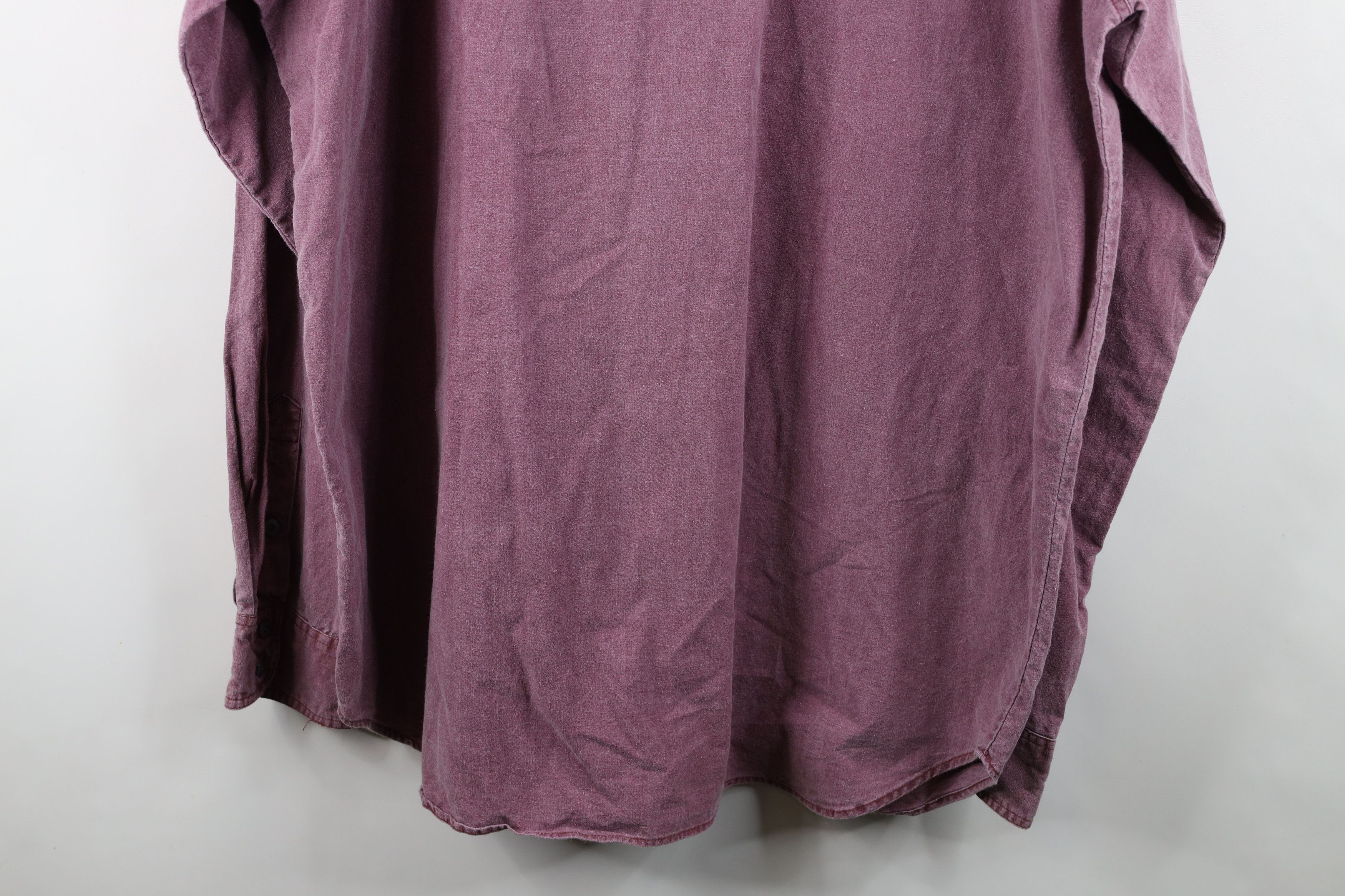 Vintage Vintage 90s Streetwear Western Duster Cowboy Button Shirt Size US XL / EU 56 / 4 - 13 Thumbnail