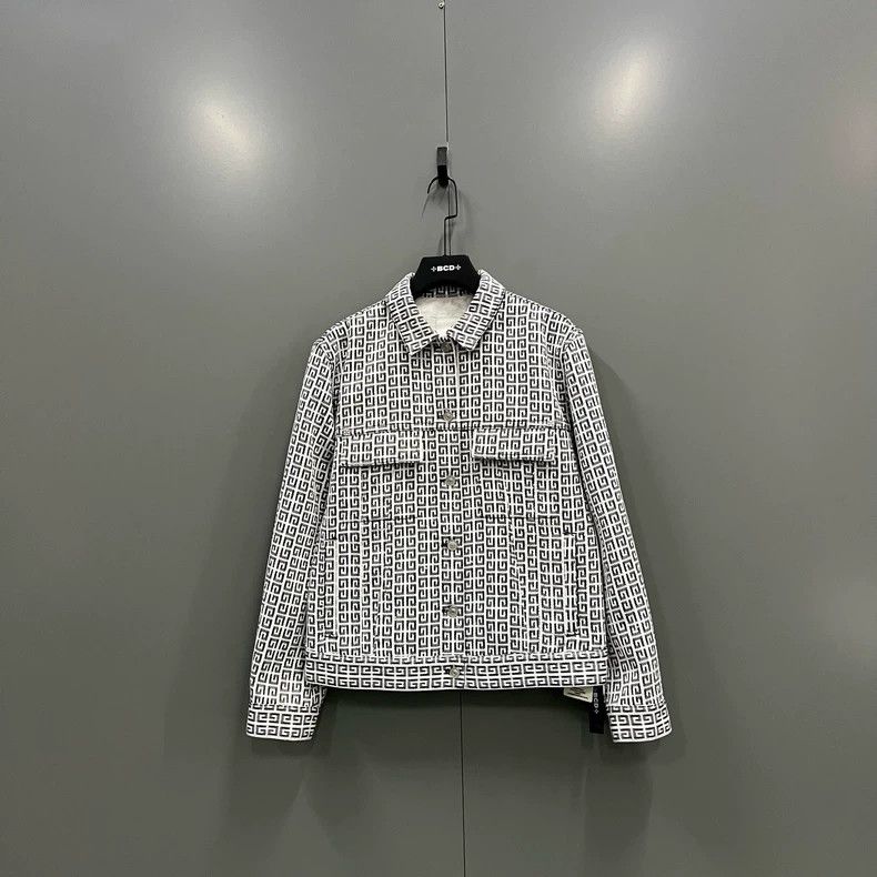 Givenchy Givenchy Jacquard effect logo denim jacket size M / 9 Size US M / EU 48-50 / 2 - 1 Thumbnail
