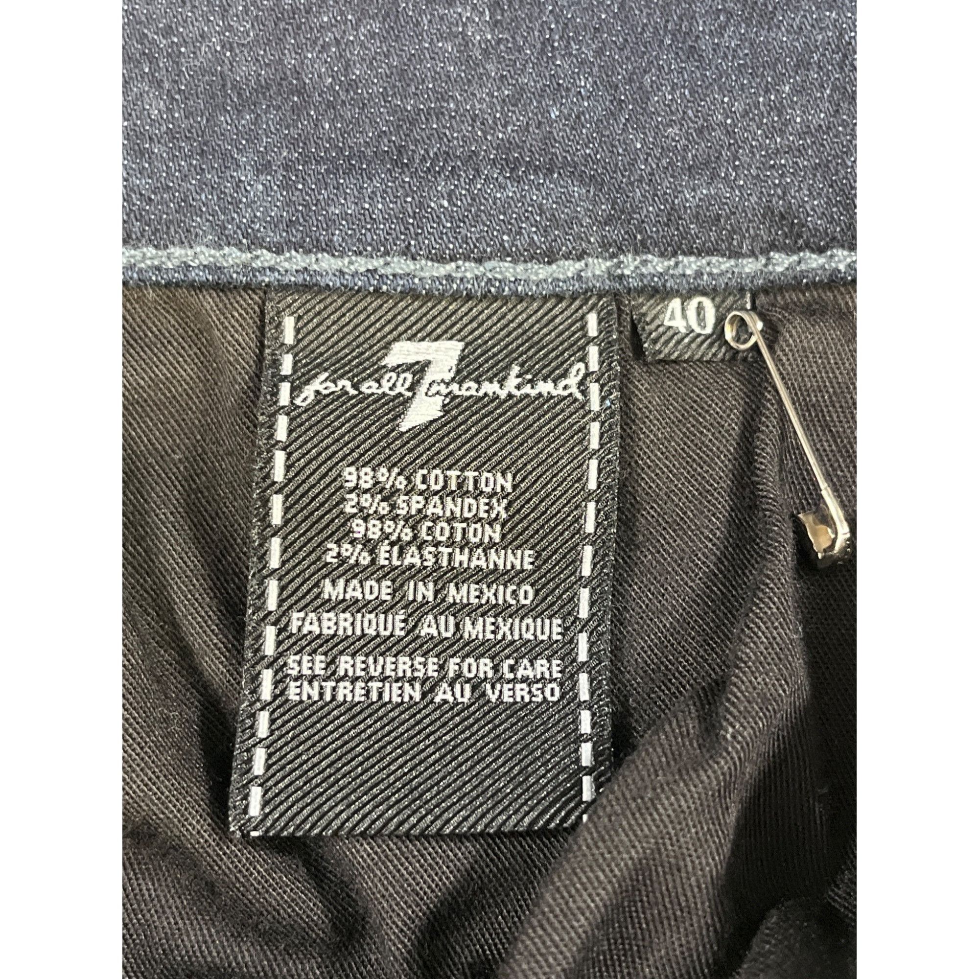 7 For All Mankind 7 For All Mankind Austyn Mens Blue Straight Leg Jeans Size 4 Size US 40 / EU 56 - 6 Thumbnail