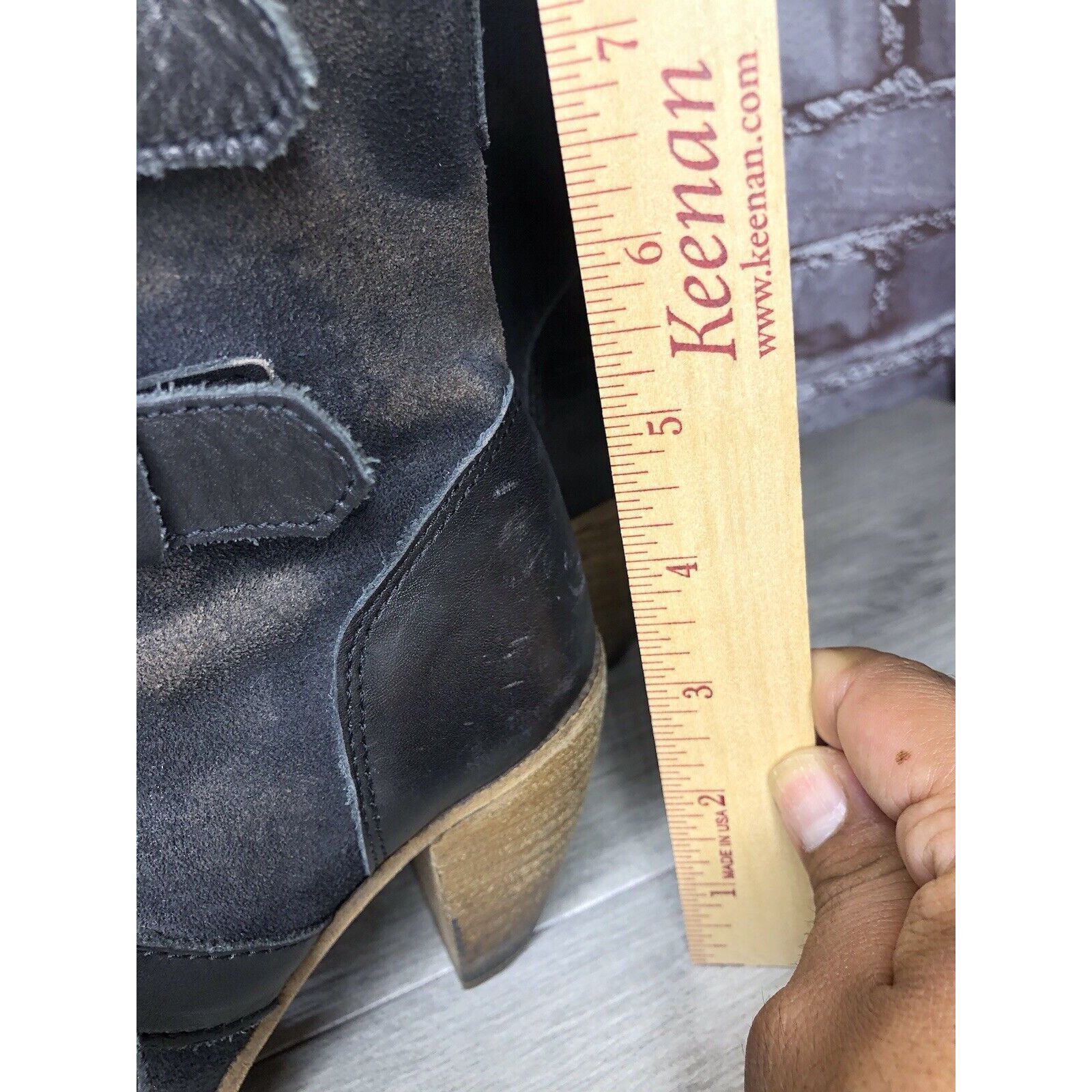 Allsaints AllSaints Spitalfields Jacks Place Black Leather Zip Heel St Size US 7.5 / IT 37.5 - 14 Thumbnail