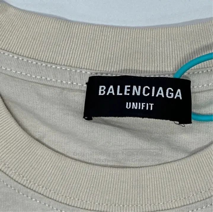 Balenciaga Balenciaga Gray Logo Pattern Short Sleeve T. Size US XS / EU 42 / 0 - 4 Thumbnail