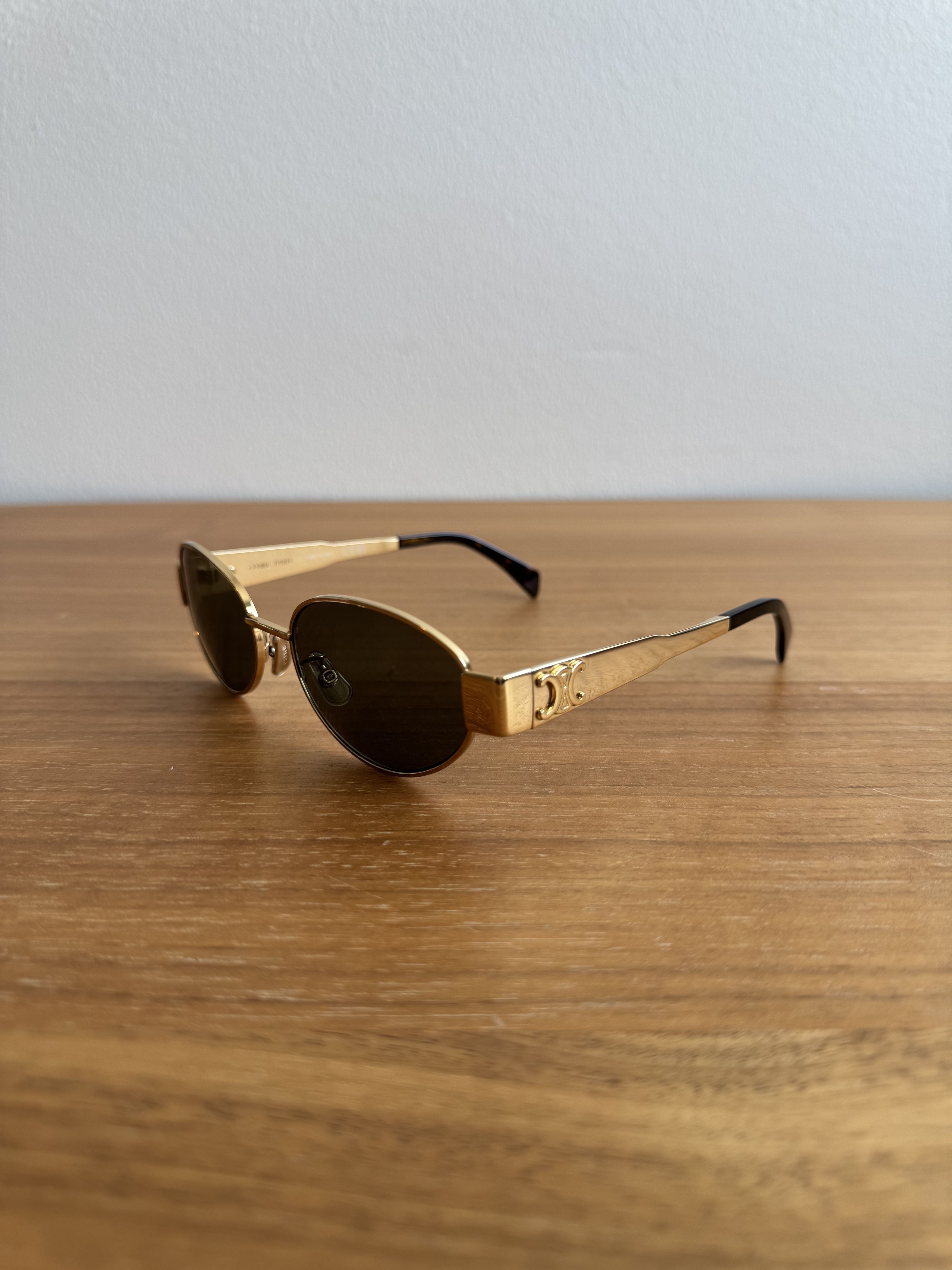 Celine Celine Triomphe Metal 01 Sunglasses Size ONE SIZE - 2 Thumbnail
