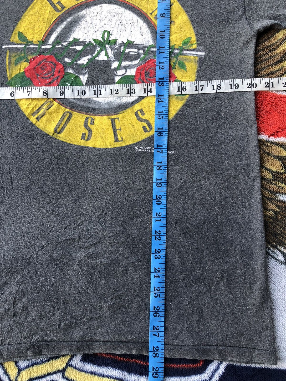 Band Tees × Guns N' Roses × Vintage Vintage 80’s Gun’s and Roses Was Here Faded Shirt Tee Rare Size US M / EU 48-50 / 2 - 11 Thumbnail