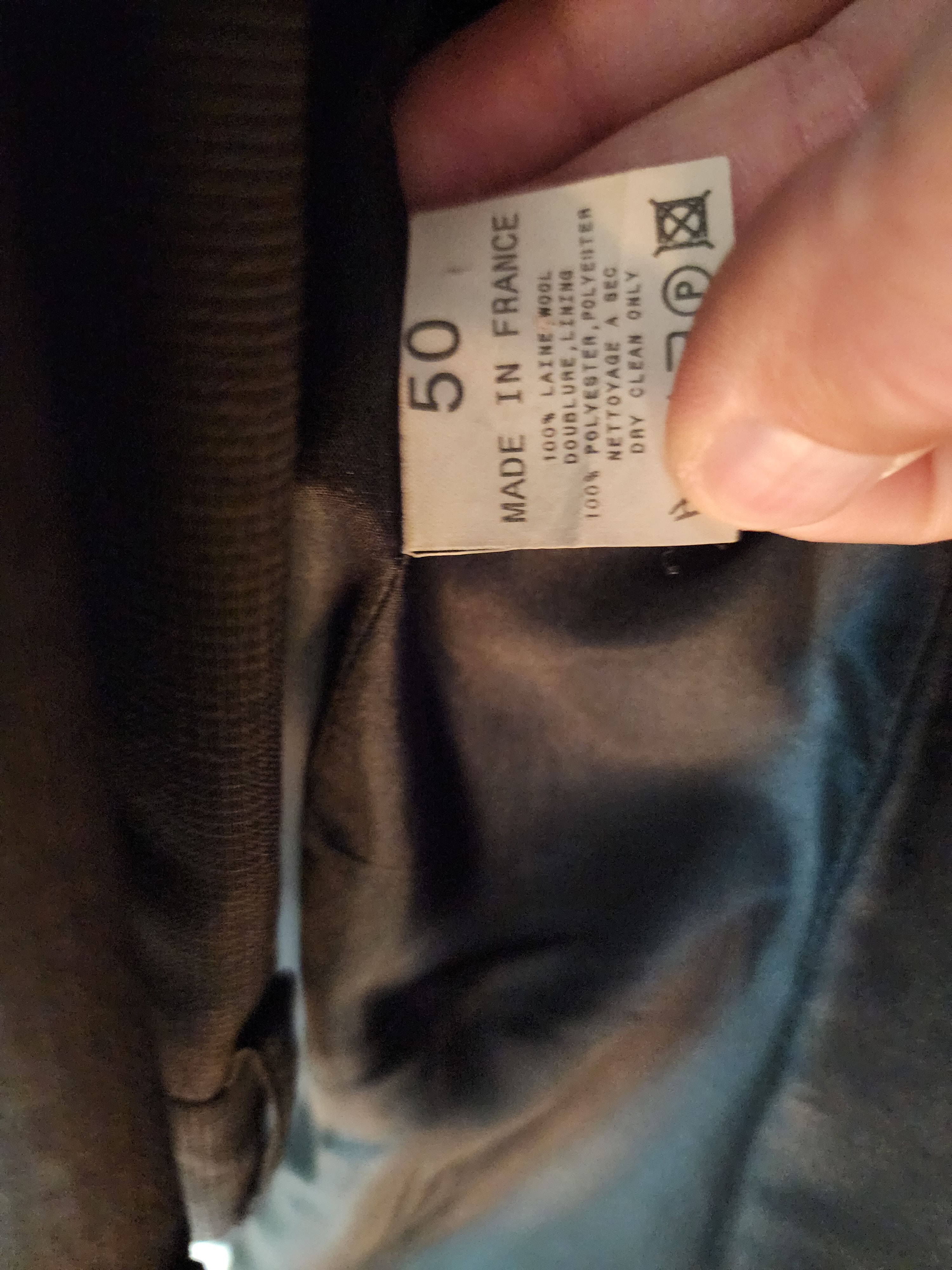 Agnes B Suit Jacket 50 (M/L) & 34 Pants Grey 100% Wool