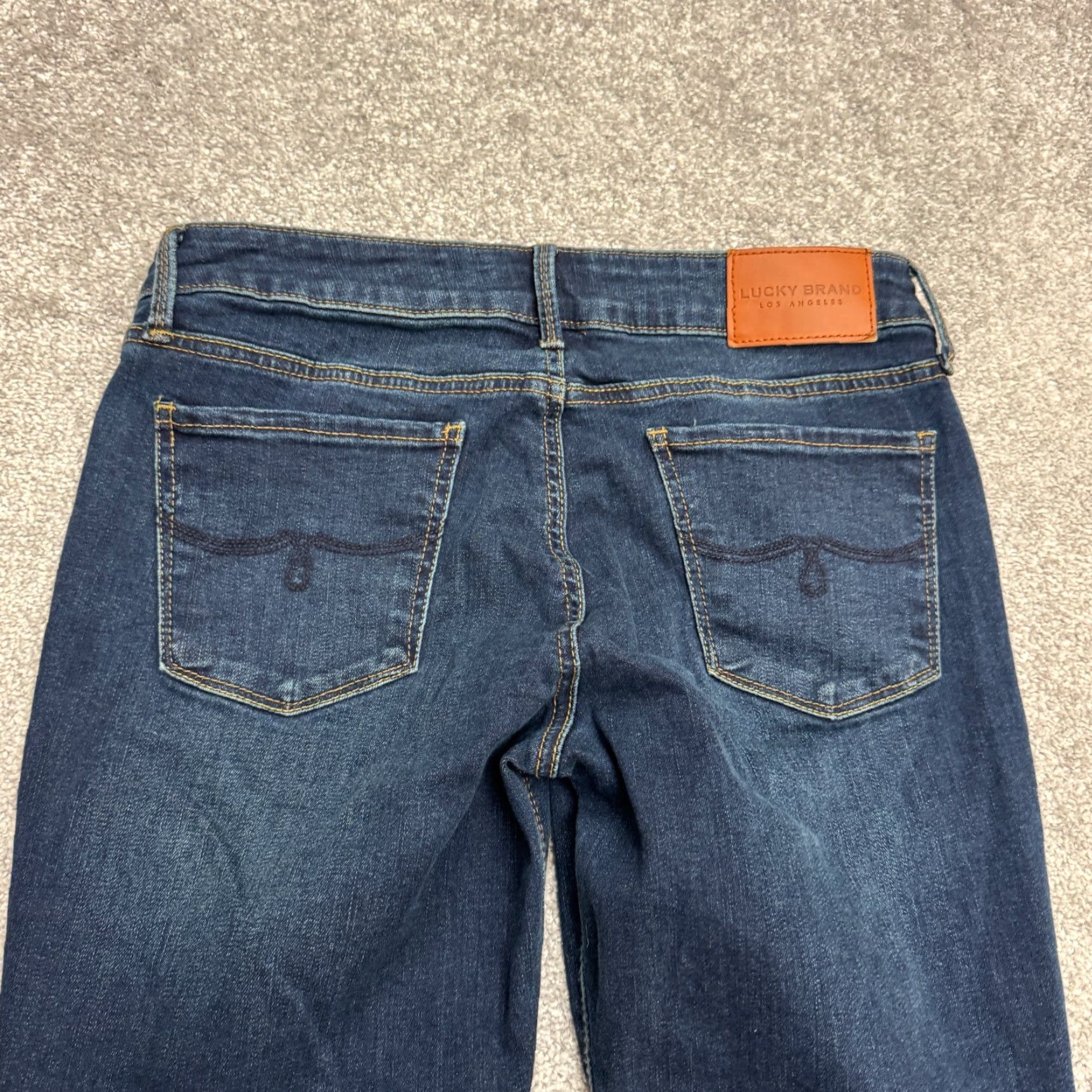 Lucky Brand VINTAGE Lucky Brand Skinny Jeans Womens 8 Low Rise Ankle Dark Wash Cotton Blend 90s Streetwear Size 30" / US 8 / IT 44 - 5 Thumbnail