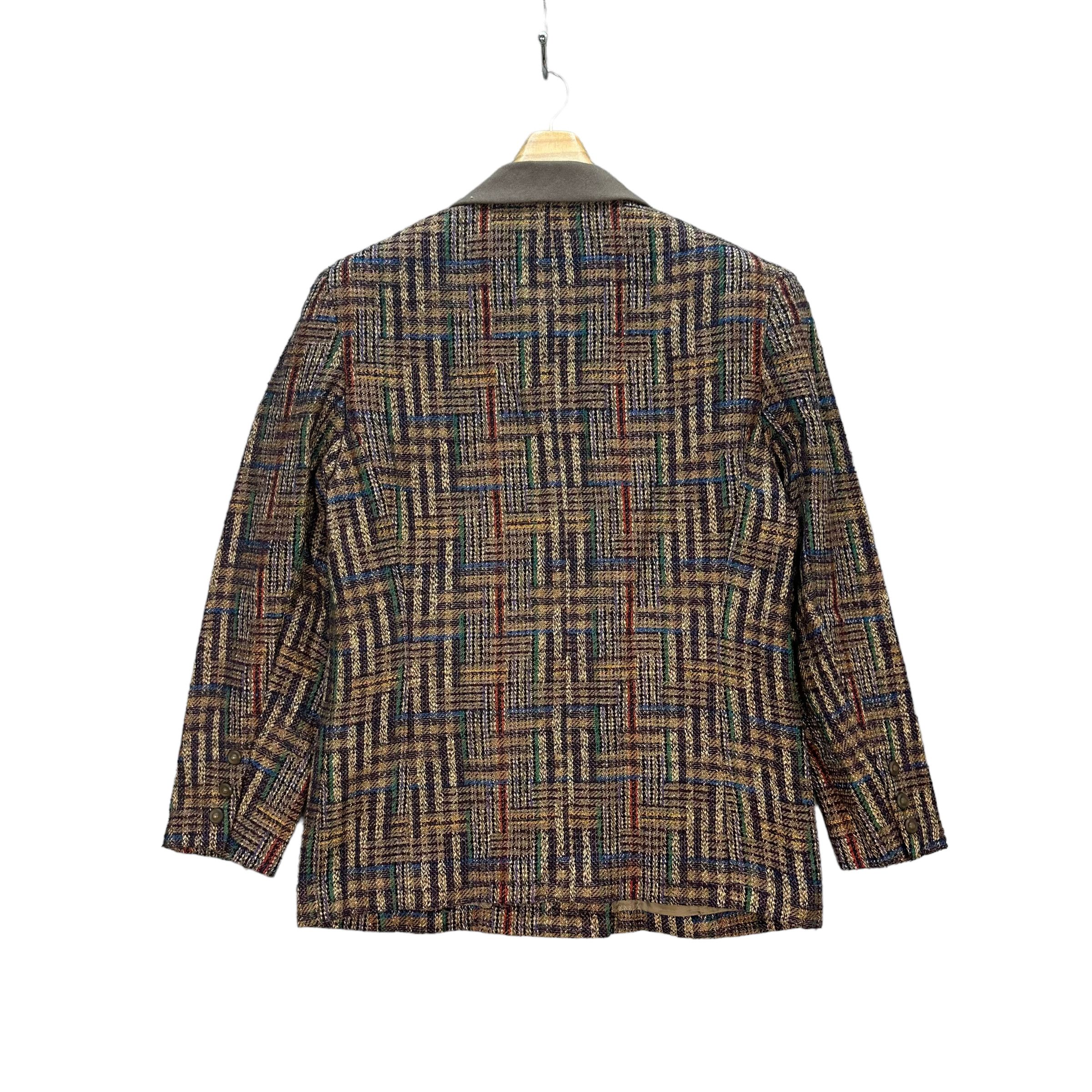 Hardy Amies HARDY AMIES COLORFUL DOUBLE BREASTED COAT JACKET #8382-006 Size M / US 6-8 / IT 42-44 - 11 Thumbnail