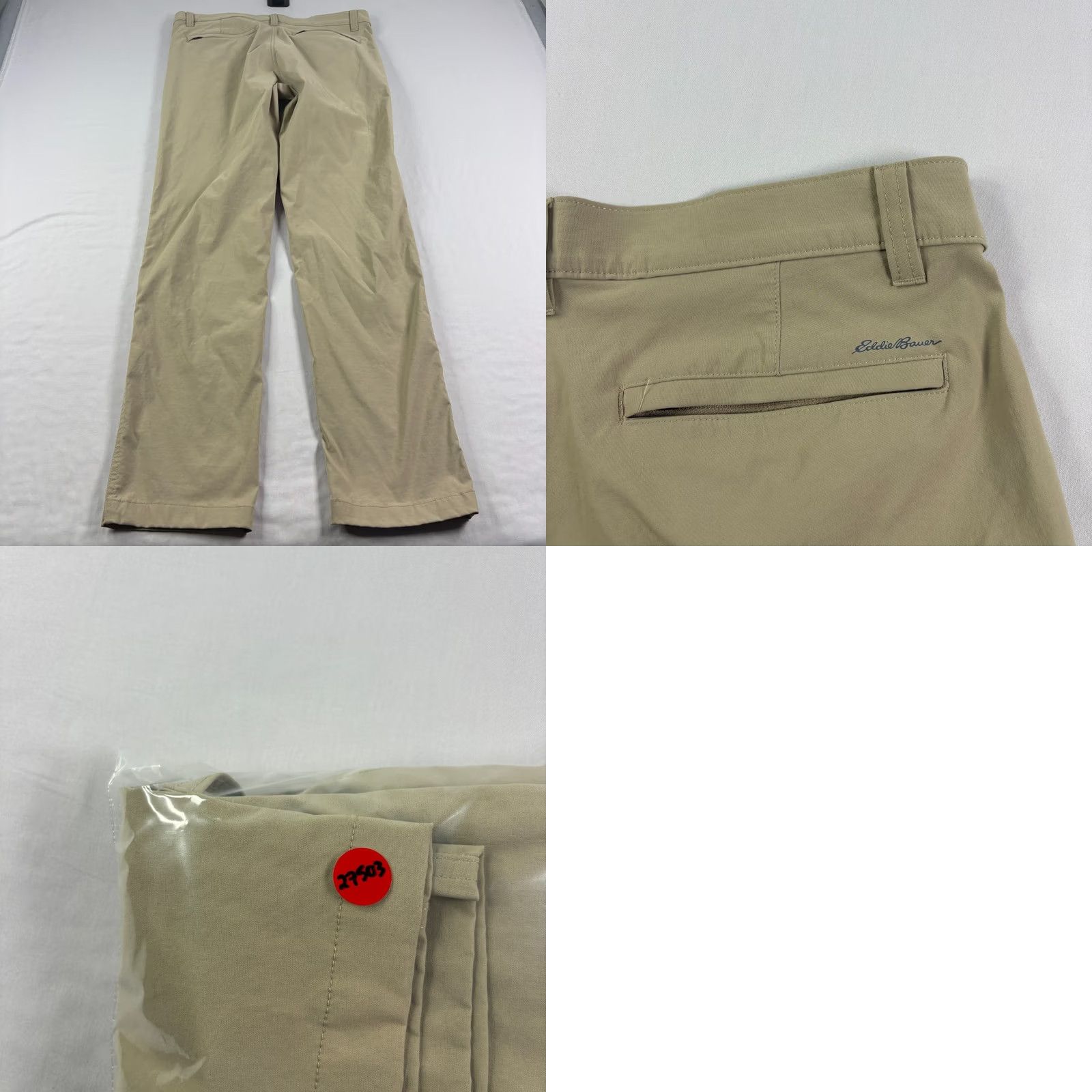 Eddie Bauer VINTAGE Eddie Bauer Travex Pants Mens 35x33 Beige Nylon Chino Straight Regular 33 Inseam Shoes? Size US 35 - 8 Thumbnail