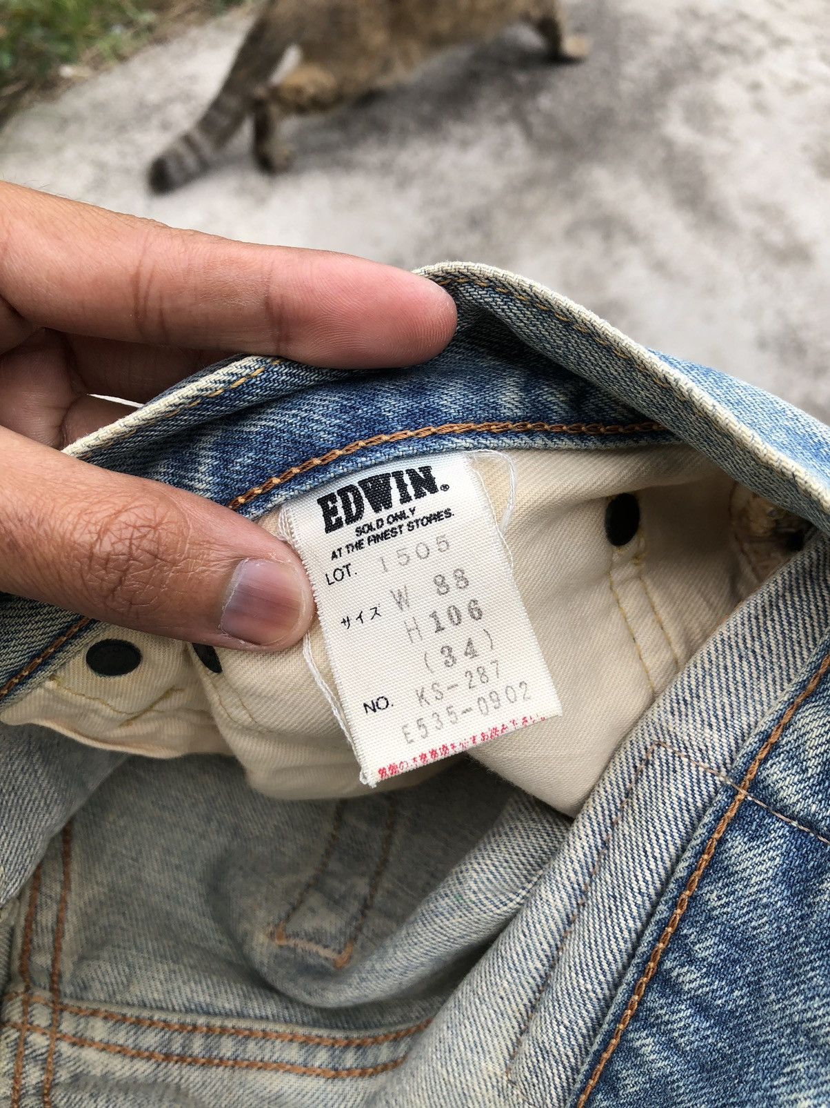 Edwin WIDE LEG VINTAGE SELVEDGE EDWIN JEANS Size US 34 / EU 50 - 4 Thumbnail