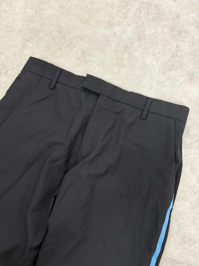 Raf Simons Raf Simons Black Wool Tailored Pants with Blue Line Size US 30 / EU 46 - 5 Thumbnail