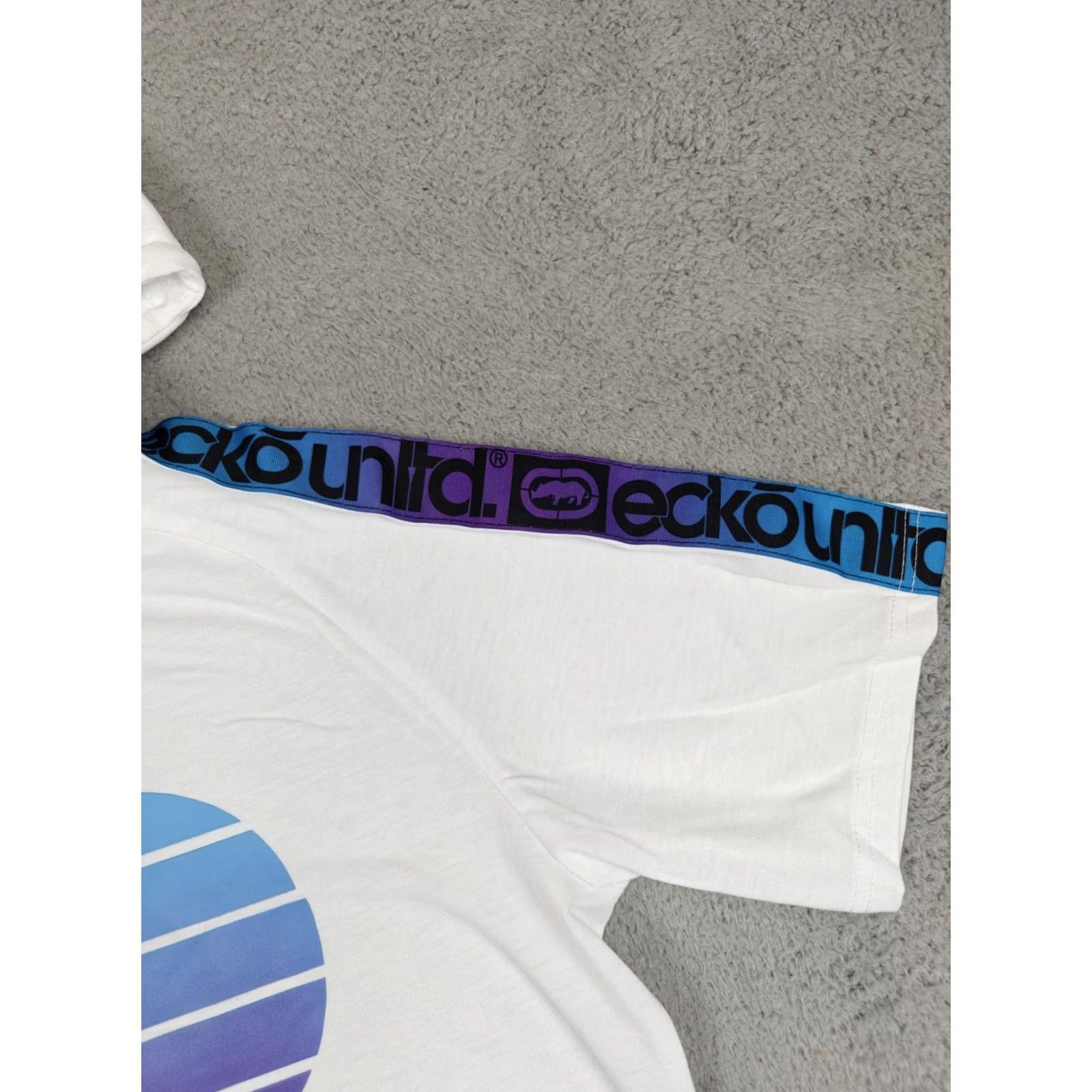 Ecko Unltd. Ecko Unltd Shirt Mens Medium White Hooded Short Sleeve Kangaroo Pocket EO31K826 Size US M / EU 48-50 / 2 - 4 Thumbnail
