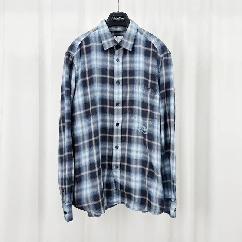 Burberry Burberry Blue Gray Long Sleeve Men's Shirt Size US XL / EU 56 / 4 - 1 Thumbnail