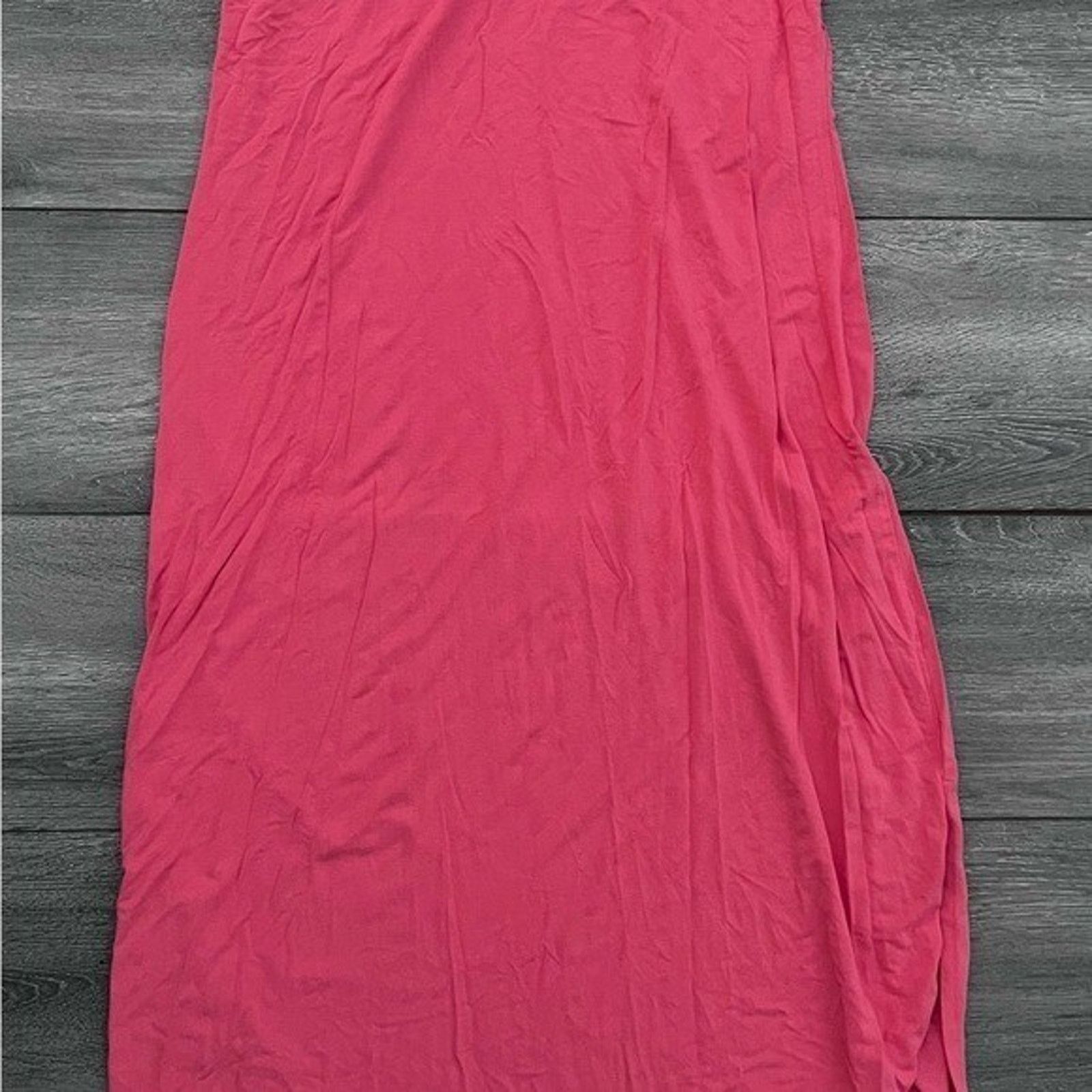Eileen Fisher Eileen Fisher midi dress peach stretch jersey size M A000284 Size M / US 6-8 / IT 42-44 - 3 Thumbnail
