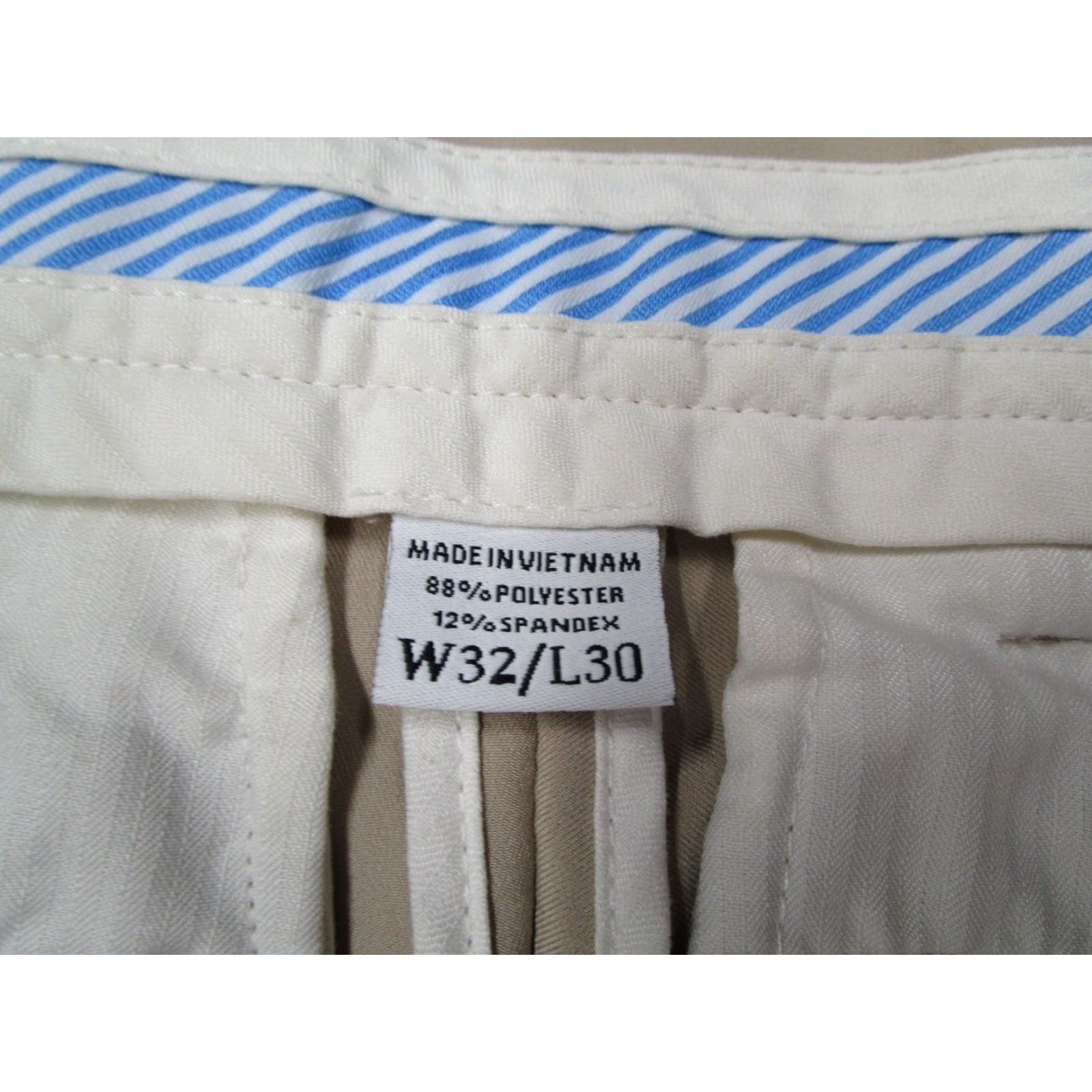 Footjoy FootJoy Pants Mens 32 Beige Flat Front Performance Chinos Work Golf 32x30 Size US 32 / EU 48 - 3 Thumbnail