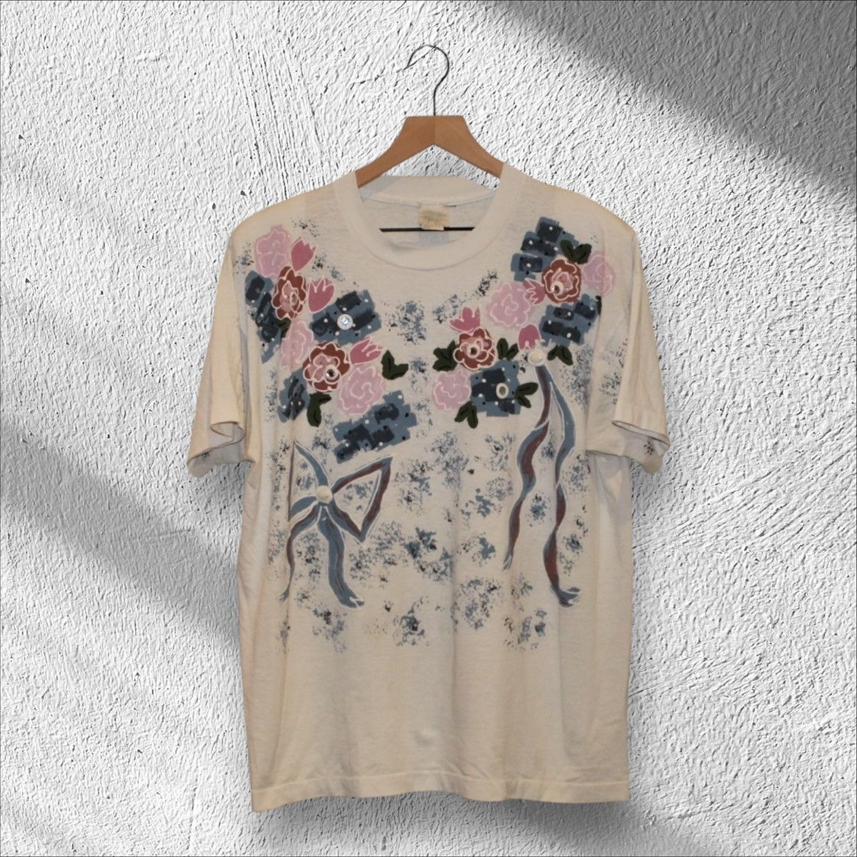 Vintage Vintage 80s Brush Works Hand Painted Art Shirt OSFA Womens Size XL / US 12-14 / IT 48-50 - 1 Thumbnail