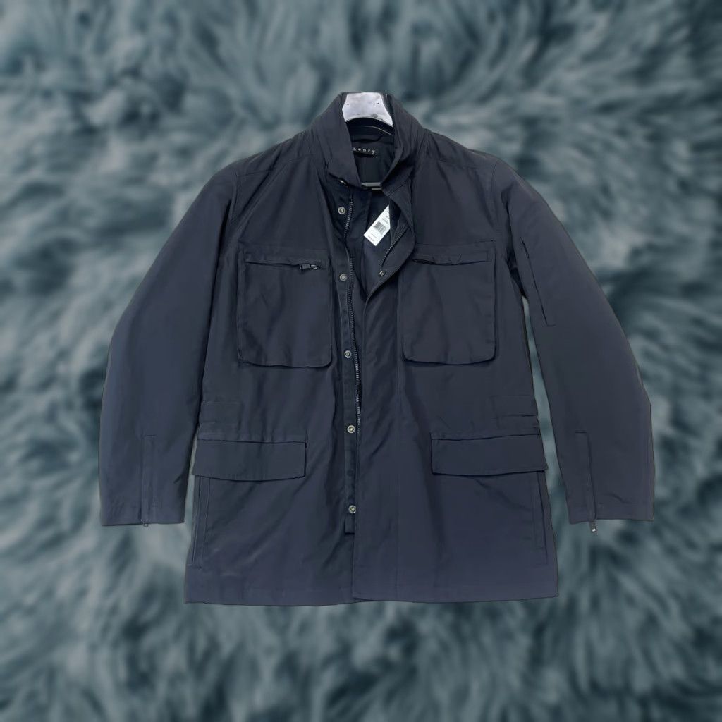 Theory Theory Jacket Cempos Fuel Canvas Windbreaker Hooded NWT Small Mens Black Rain Compact Fall Spring Casual Zip Canvas Polyester Polyester Exterior Size US S / EU 44-46 / 1 - 1 Thumbnail