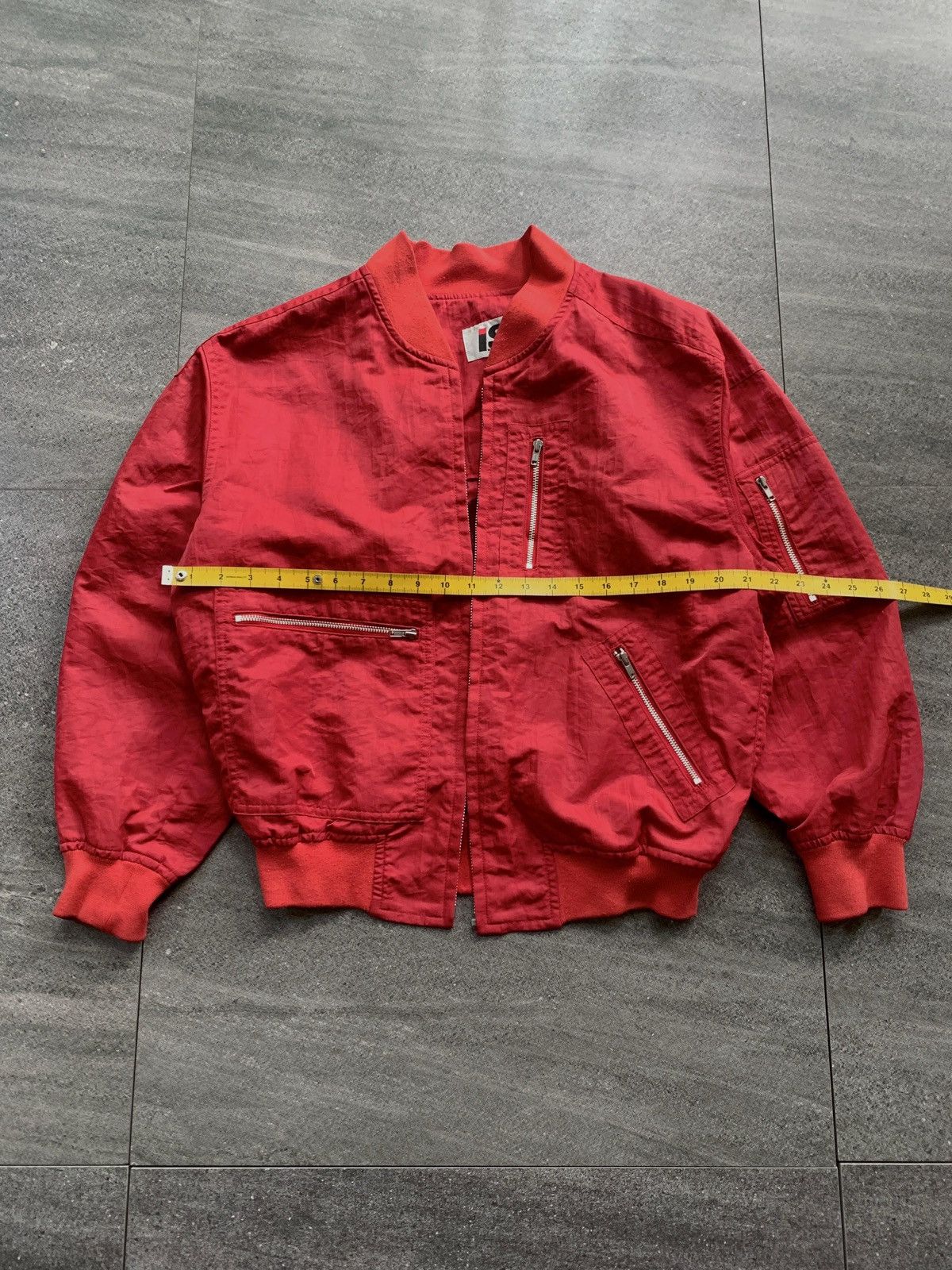 Issey Miyake 90s IS Logo Bomber Nylon Jacket Size US M / EU 48-50 / 2 - 9 Thumbnail