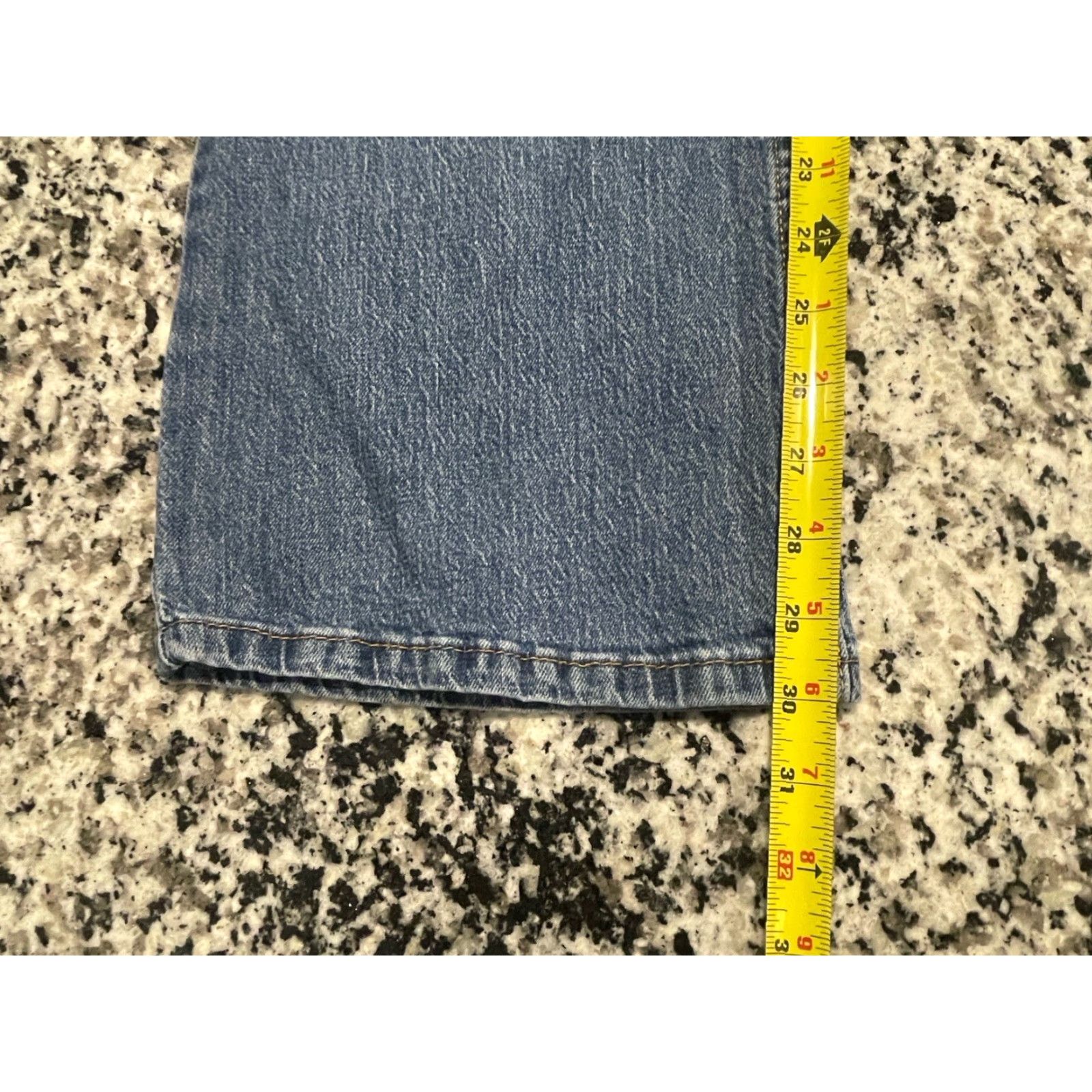 Levi's Levi's 527 Jeans Bootcut Mens 37x30 Blue Denim Stretch Cotton Regular Inseam 30 Waist 37 Light Wash Size US 37 - 4 Thumbnail