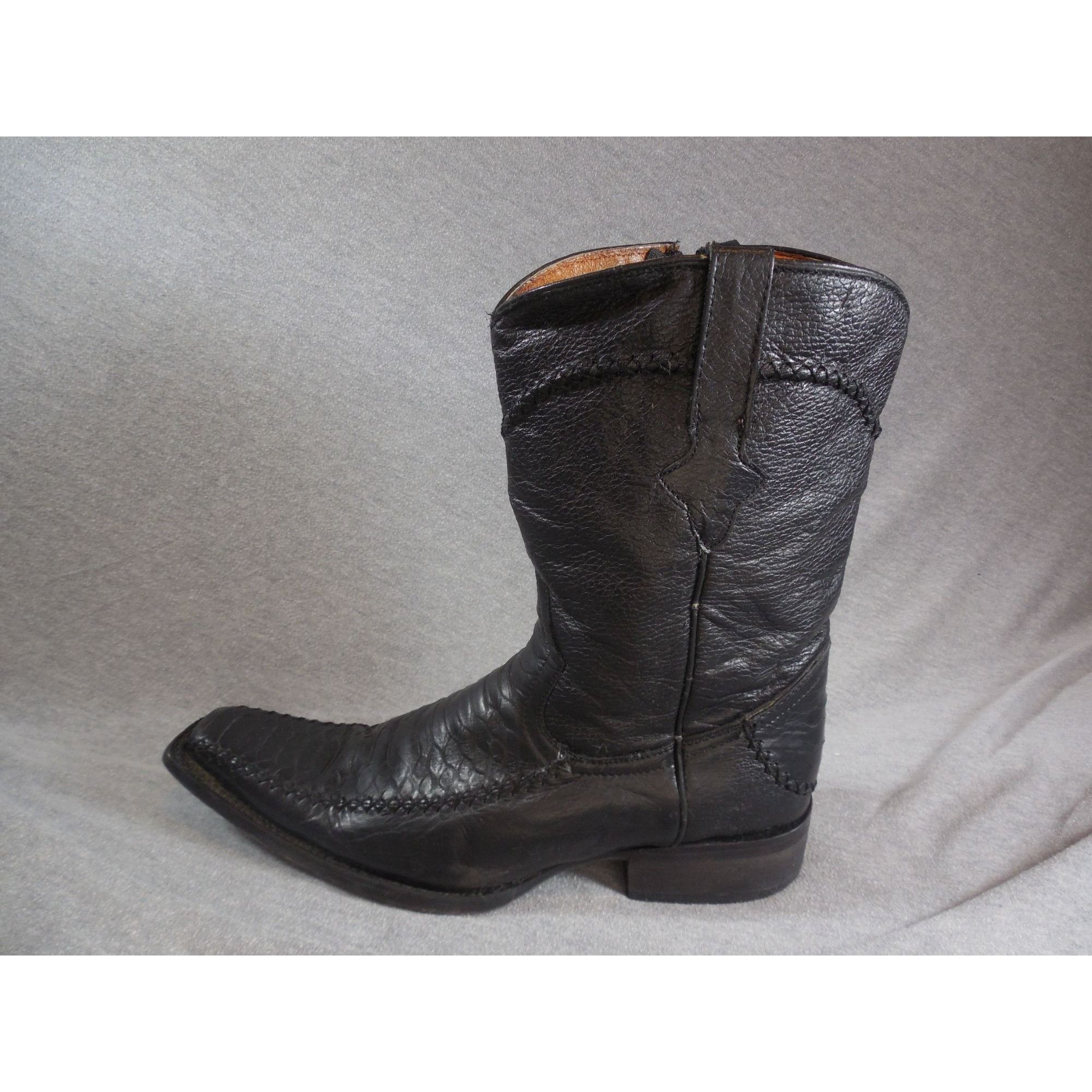 Innovations Boots Men Sz 27 Mex 8 Men Black Leather Cowboy