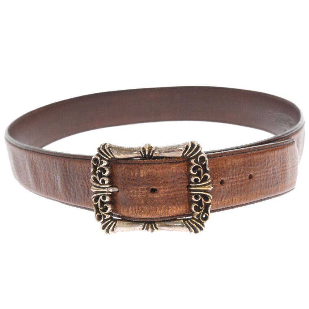 Pre-owned Chrome Hearts Filigree Lg Otj Belt In Brown | ModeSens