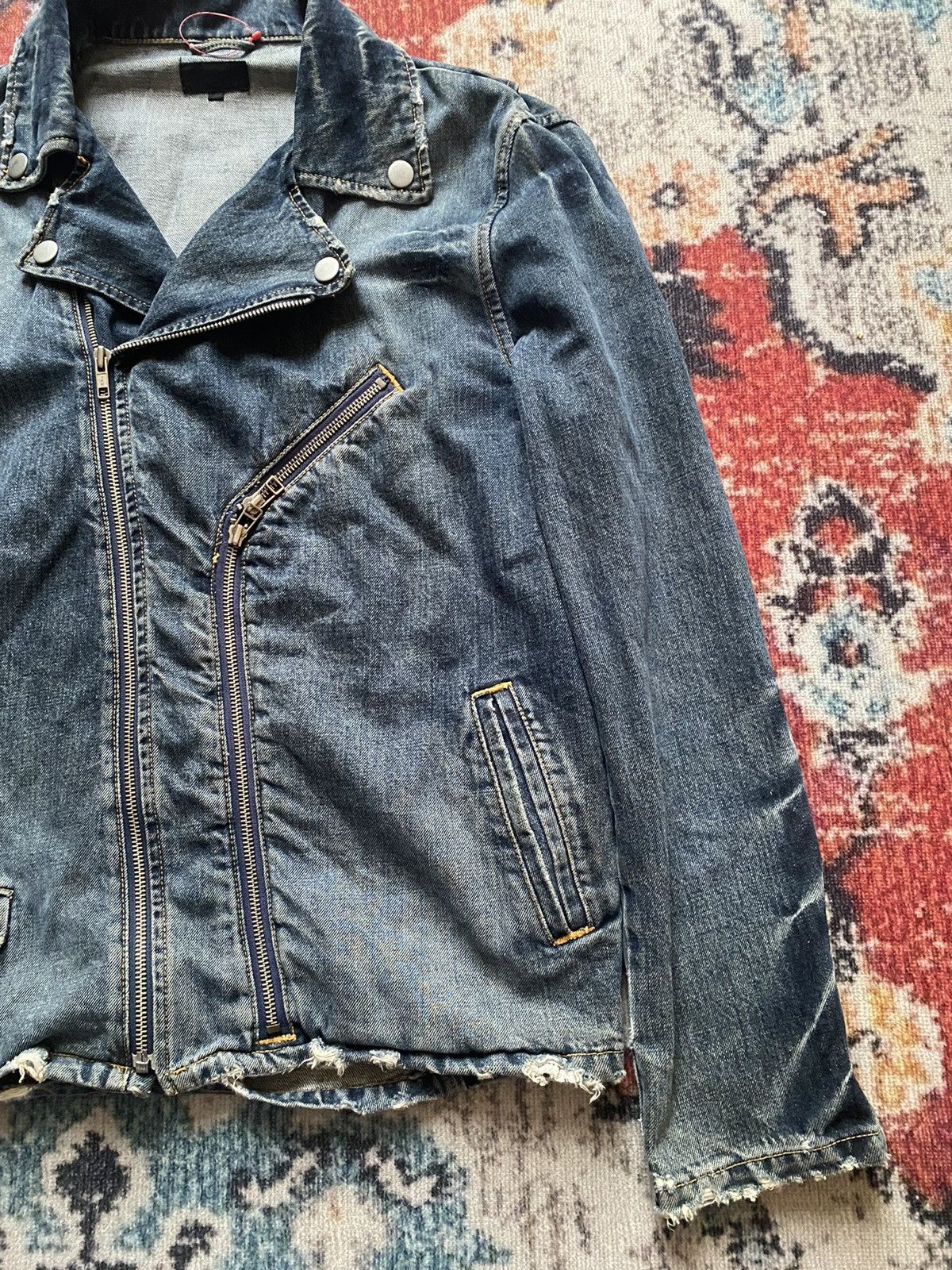 Beams Plus × Japanese Brand disstressed denim jacket Size US L / EU 52-54 / 3 - 3 Thumbnail