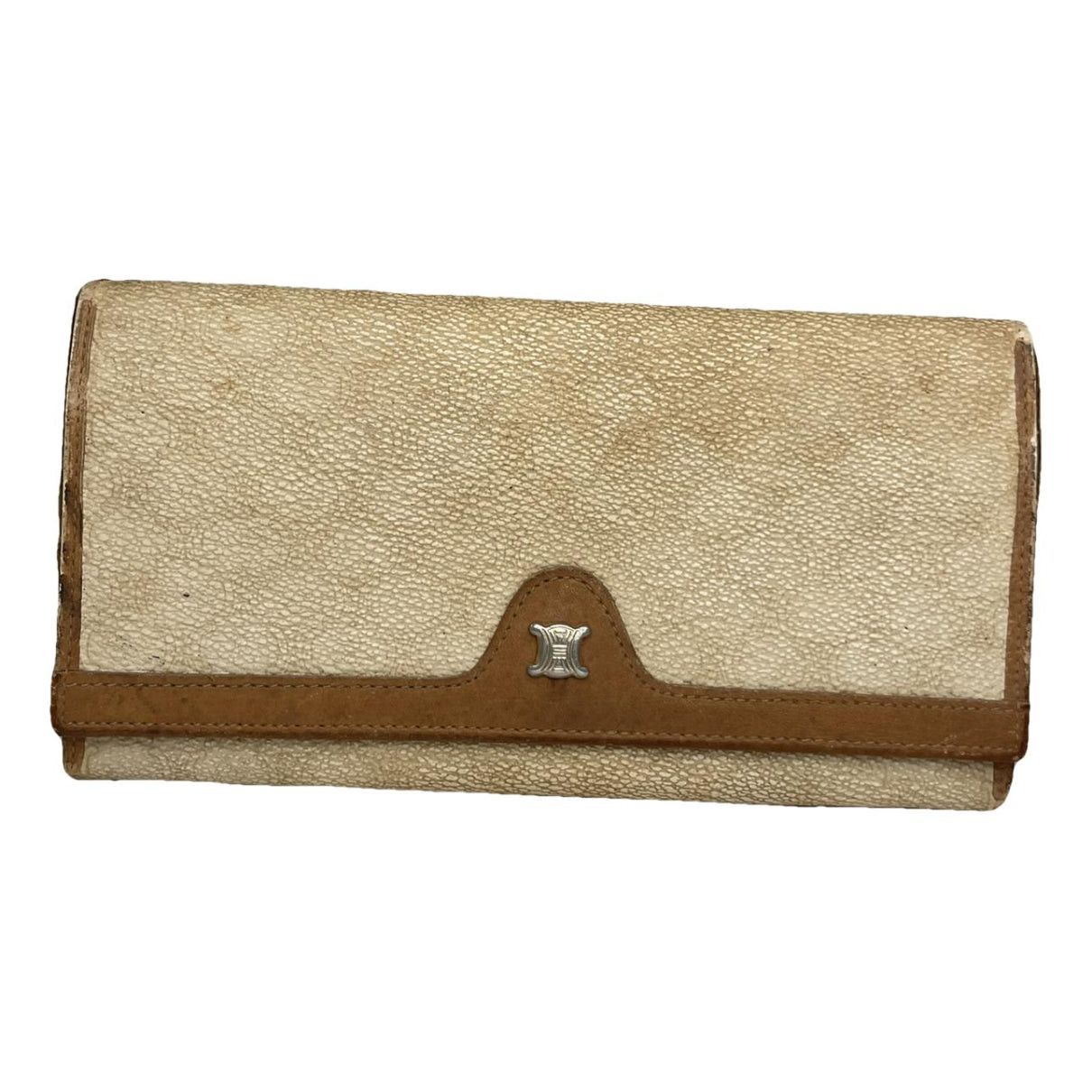 Celine Triomphe Beige Leather Wallet Size ONE SIZE - 1 Thumbnail