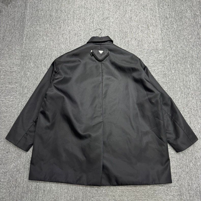 Prada Prada Black nylon coat 2505-Nextarrow Size US M / EU 48-50 / 2 - 2 Thumbnail